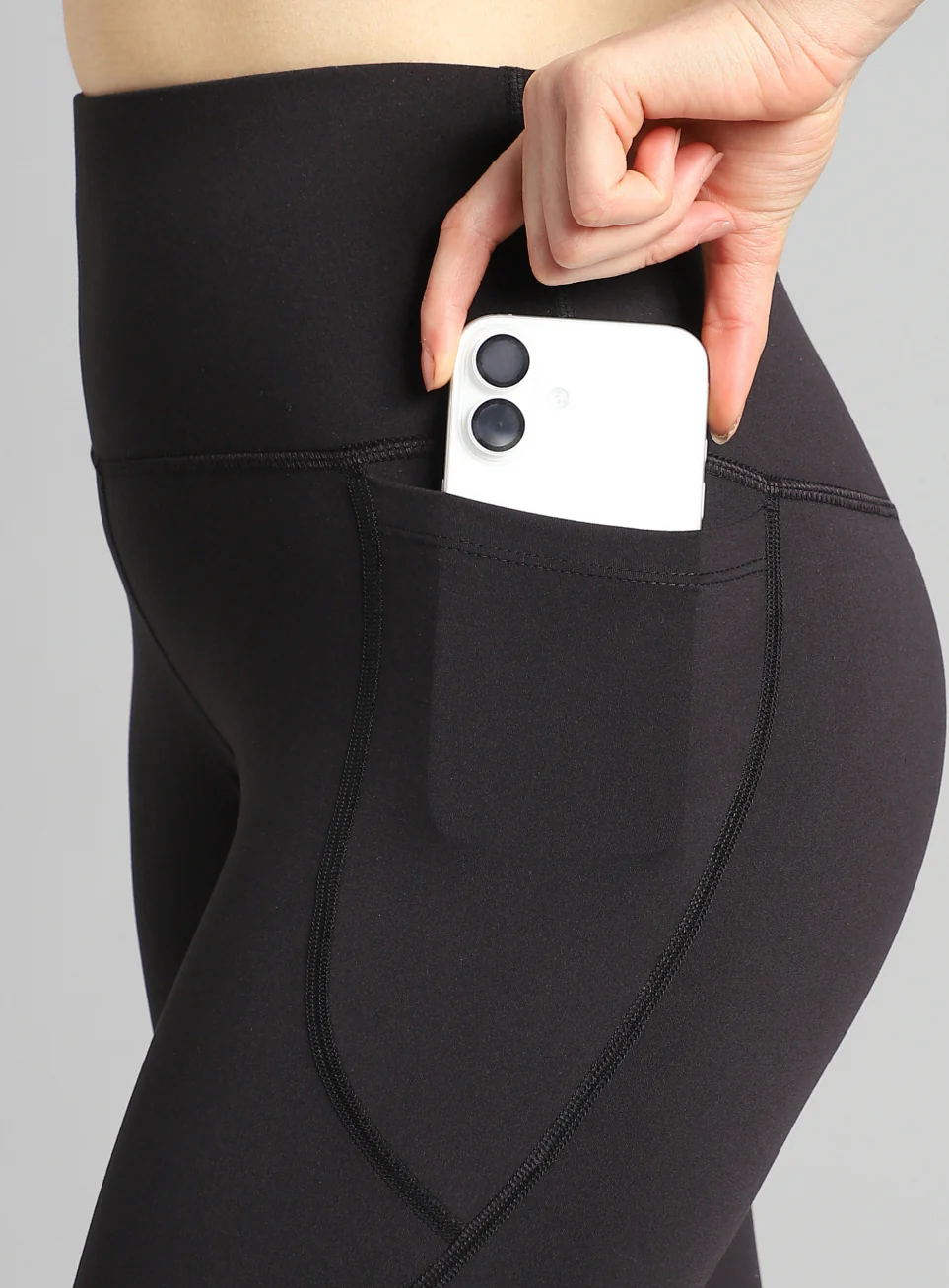 Women's Black Dance Flow Tights - Image 7