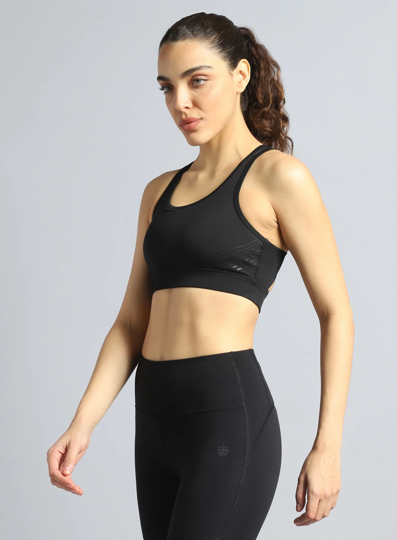 Women's Black Energy Flow Printed Bra - Image 5