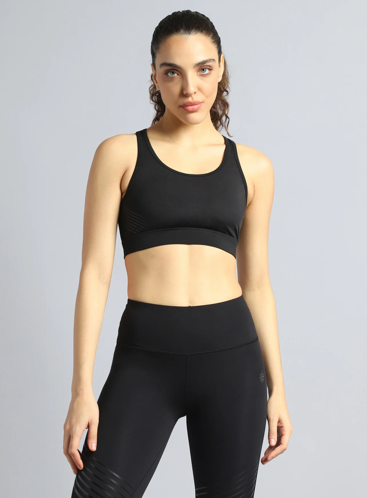 Women's Black Energy Flow Printed Bra - Image 9