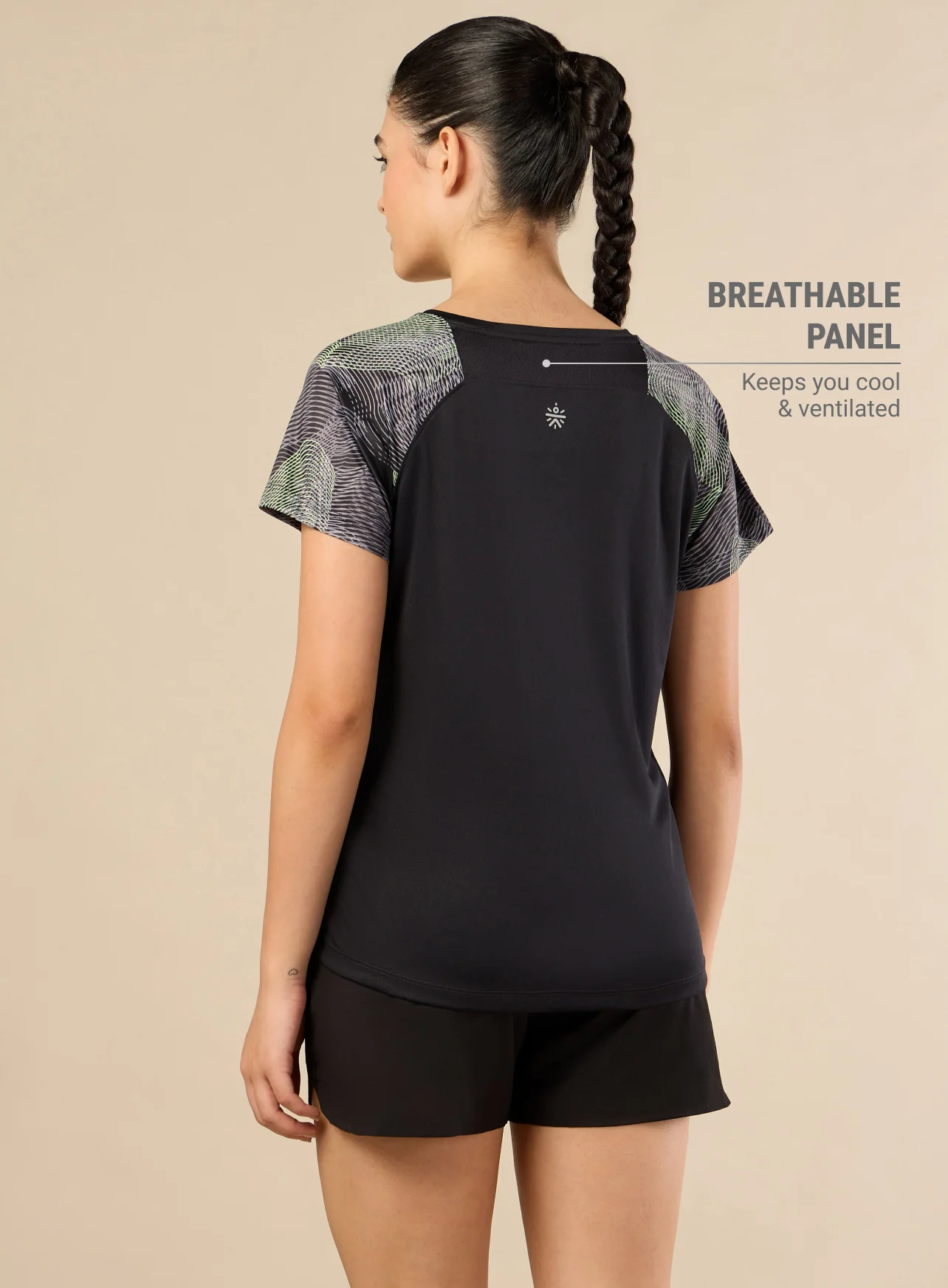 Women's Black Energy Line Trainer's T-shirt - Image 6