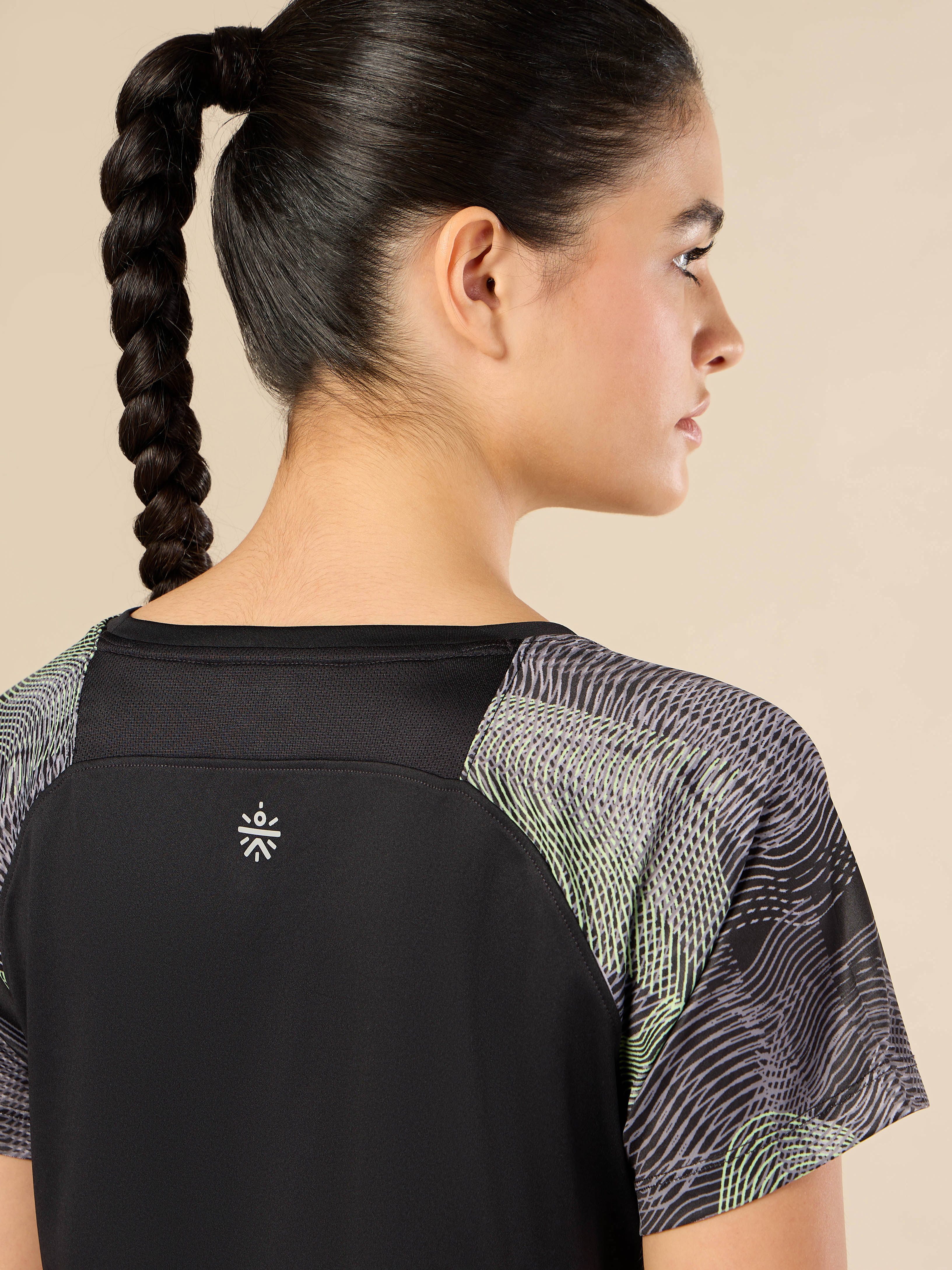 Women's Black Energy Line Trainer's T-shirt - Image 8