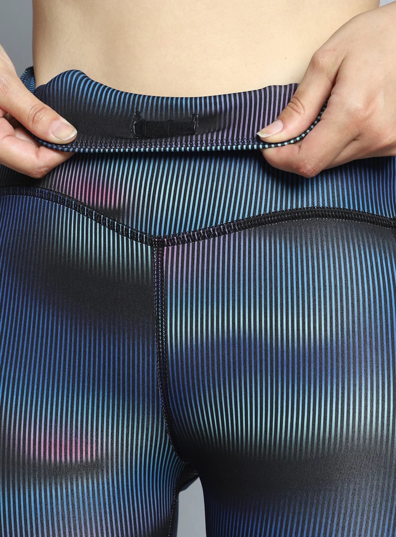 Women's Black Energy Map All Over Print COMFlex Tights - Image 9