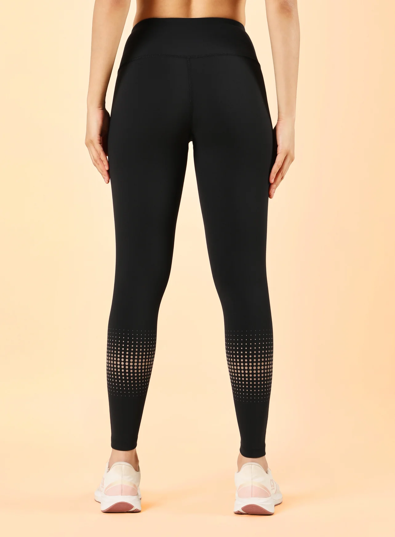 Women's Black Energy Map Printed COMFlex Tights - Image 6
