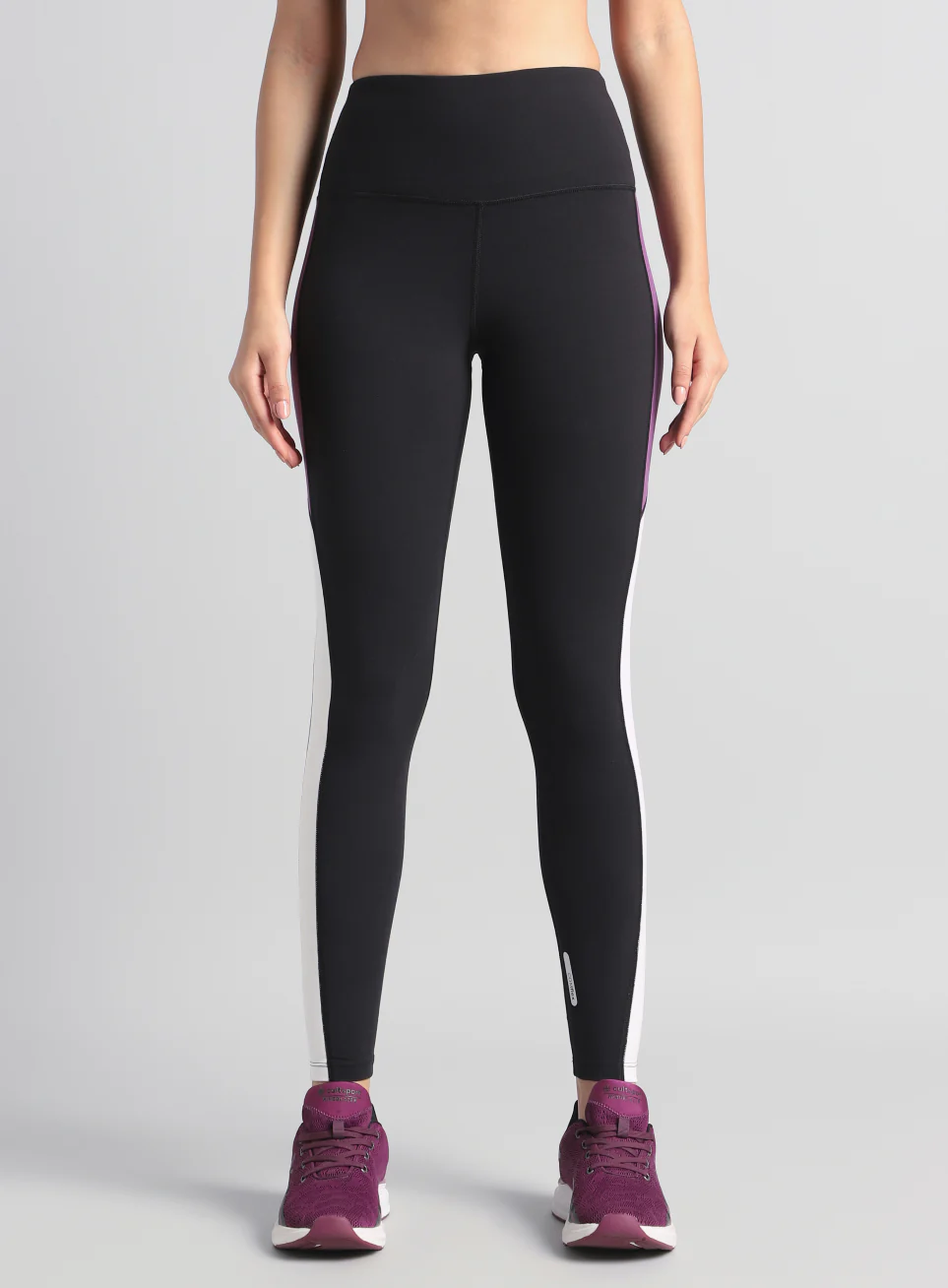 Women's Black Energy Pop Performance COMFlex Tights - Image 4