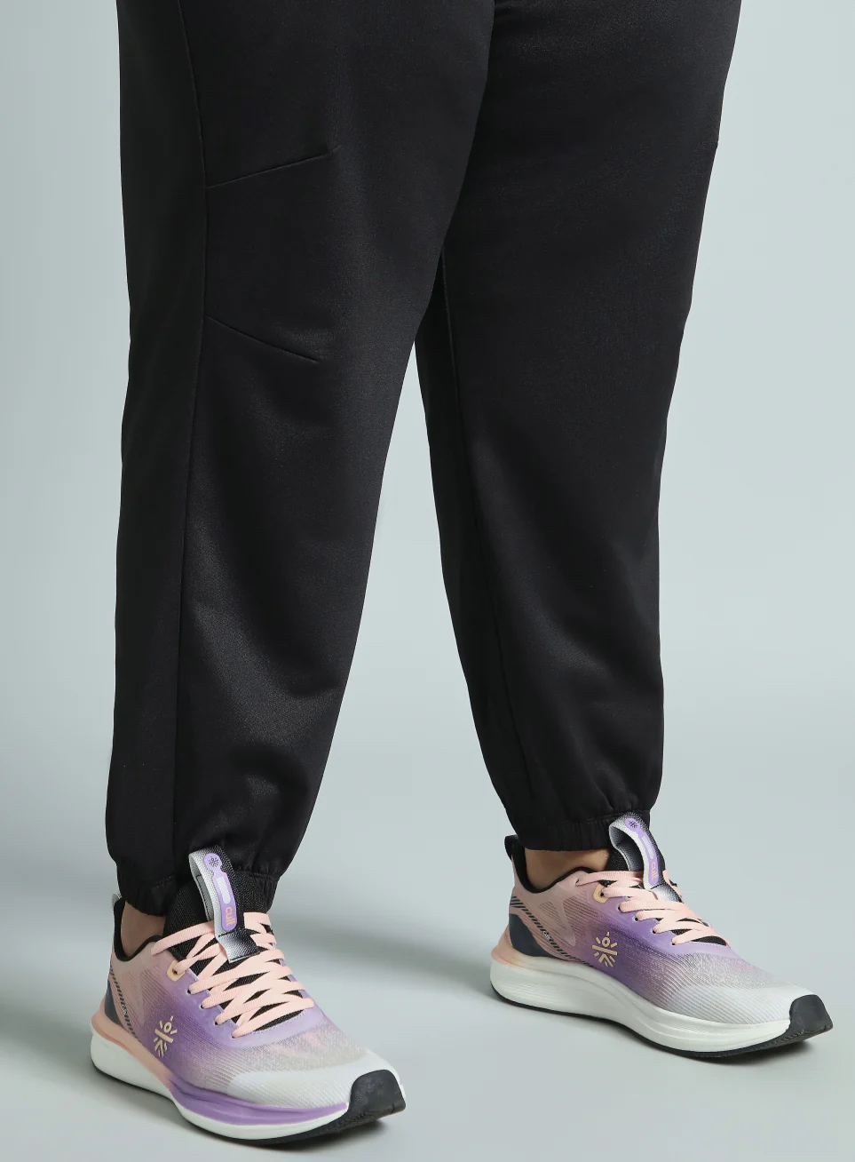 Women's Black Plus Size Everyday Essential Cotton Joggers - Image 10
