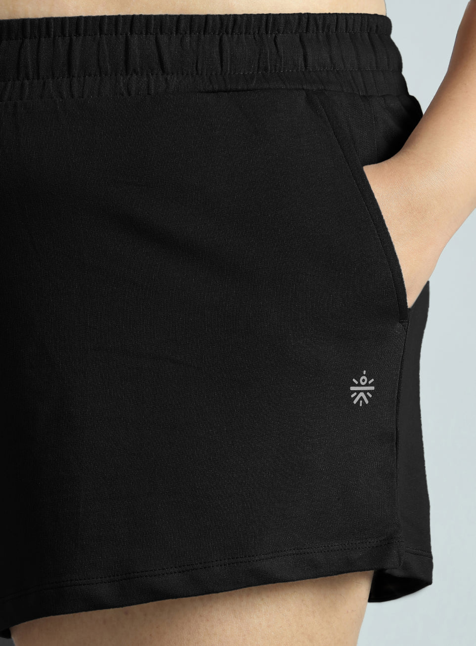 Women's Black Plus Size Everyday Essential Cotton Shorts - Image 7