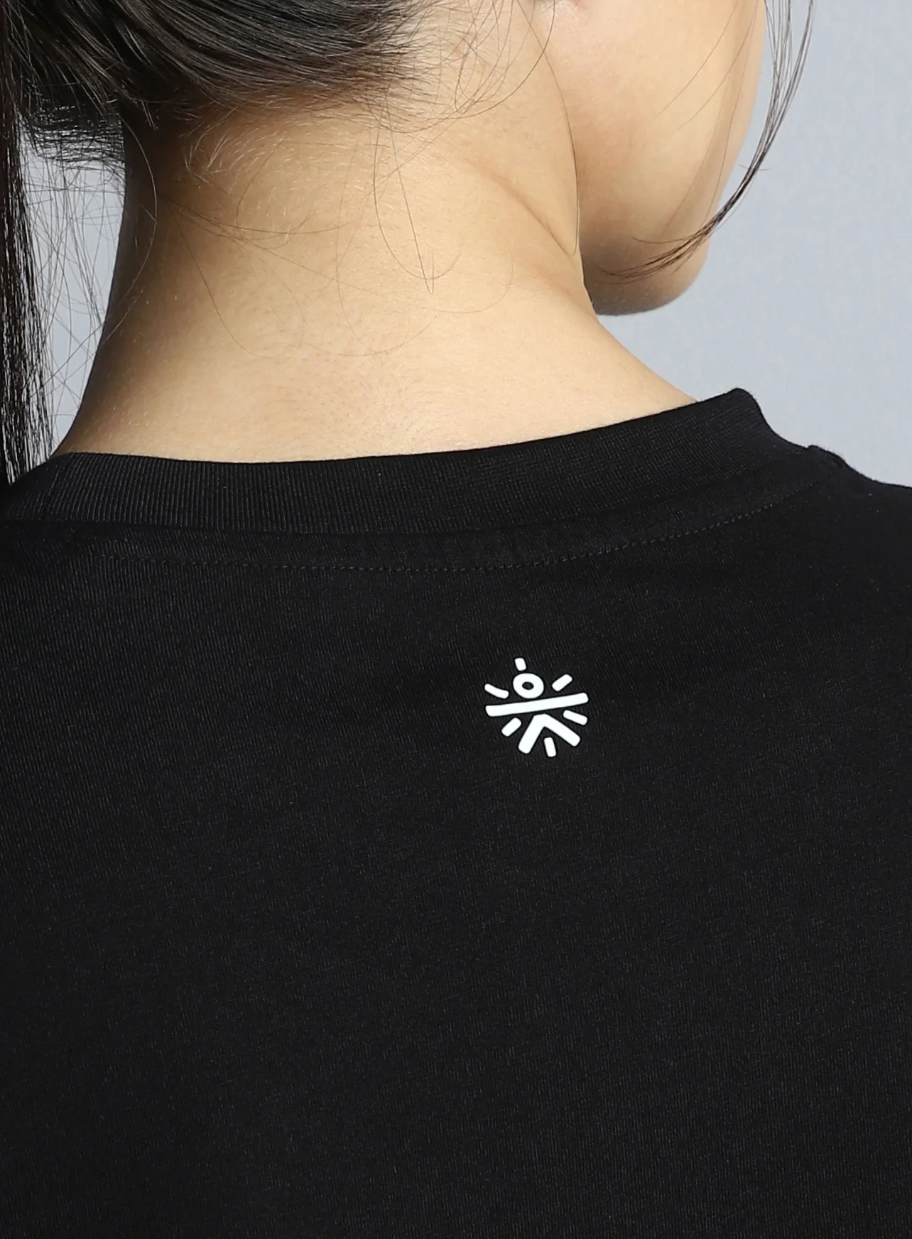 Women's Black Printed Oversized T-shirt - Image 9