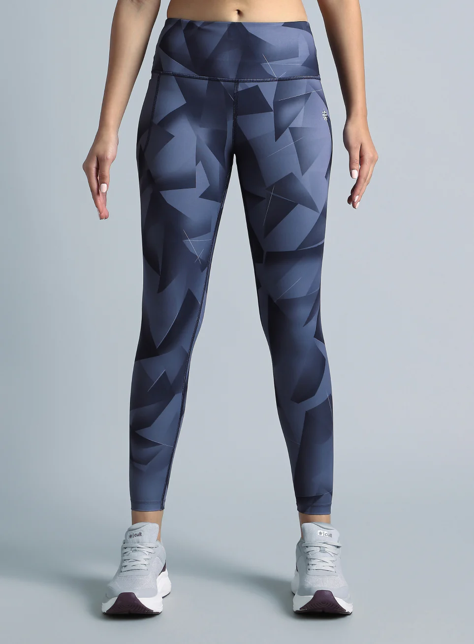 Women's Purple Feel the Beat Printed Tights - Image 4