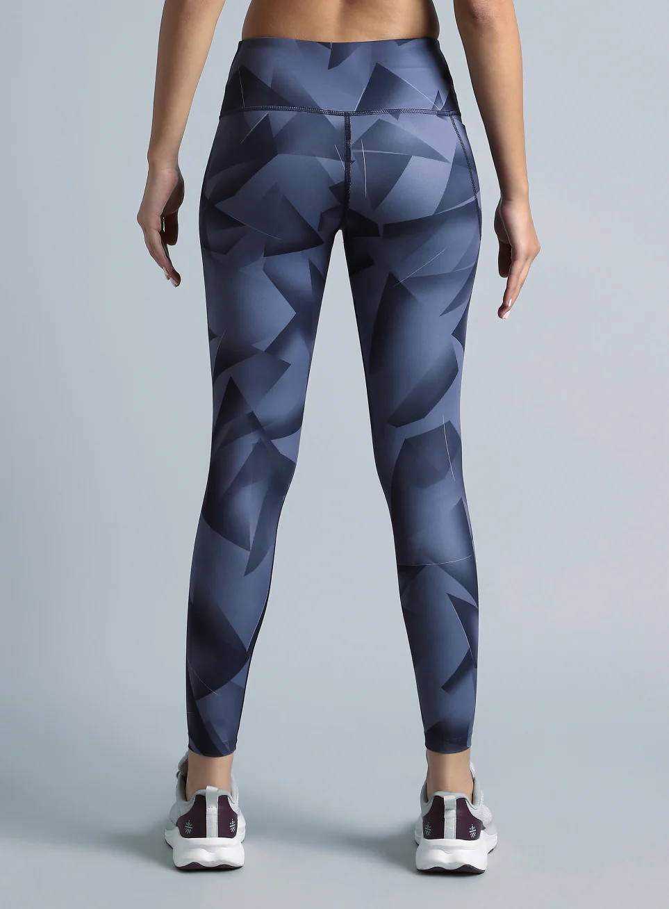 Women's Purple Feel the Beat Printed Tights - Image 6