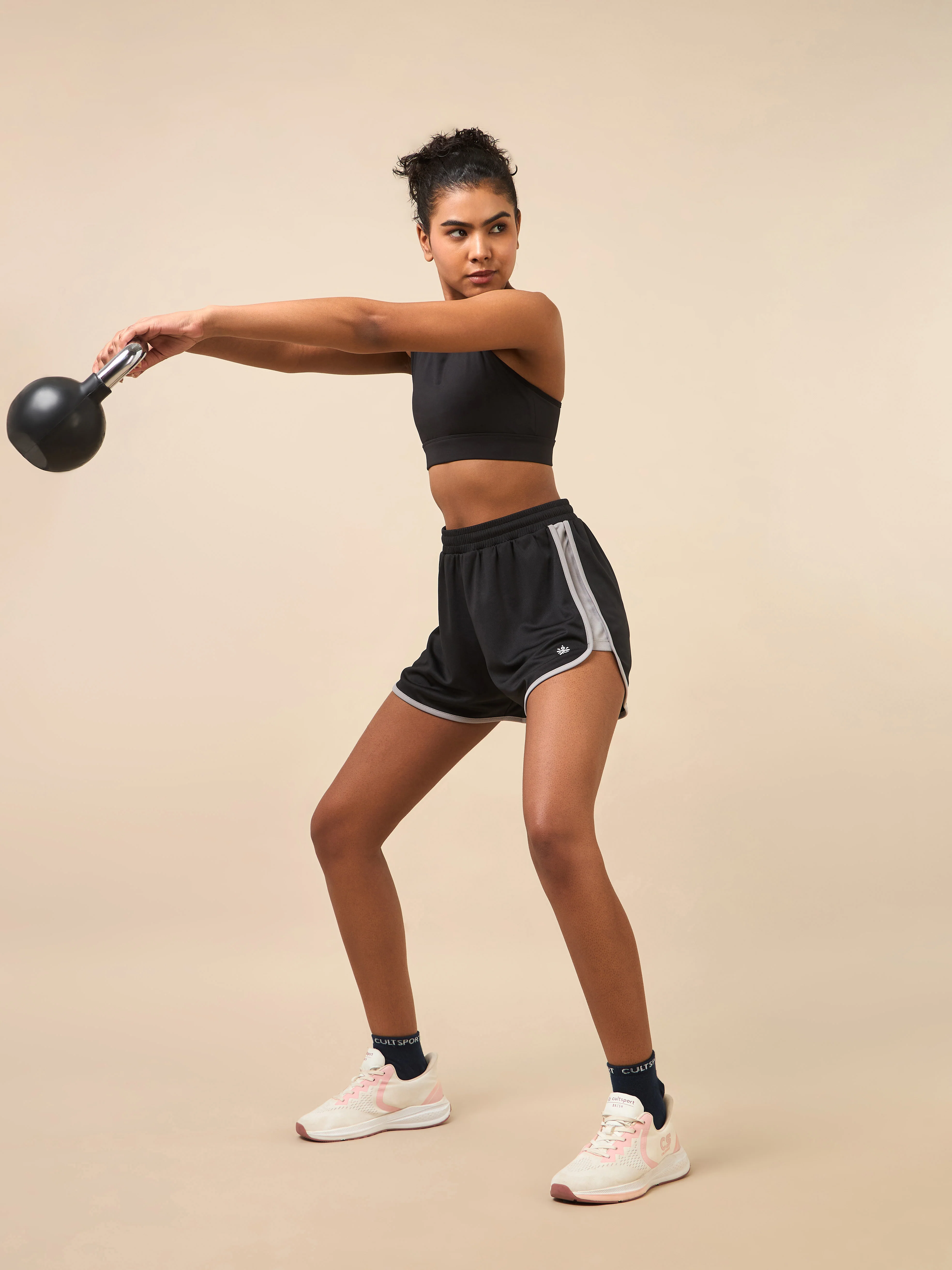 Women's Black Flex Shorts - Image 2