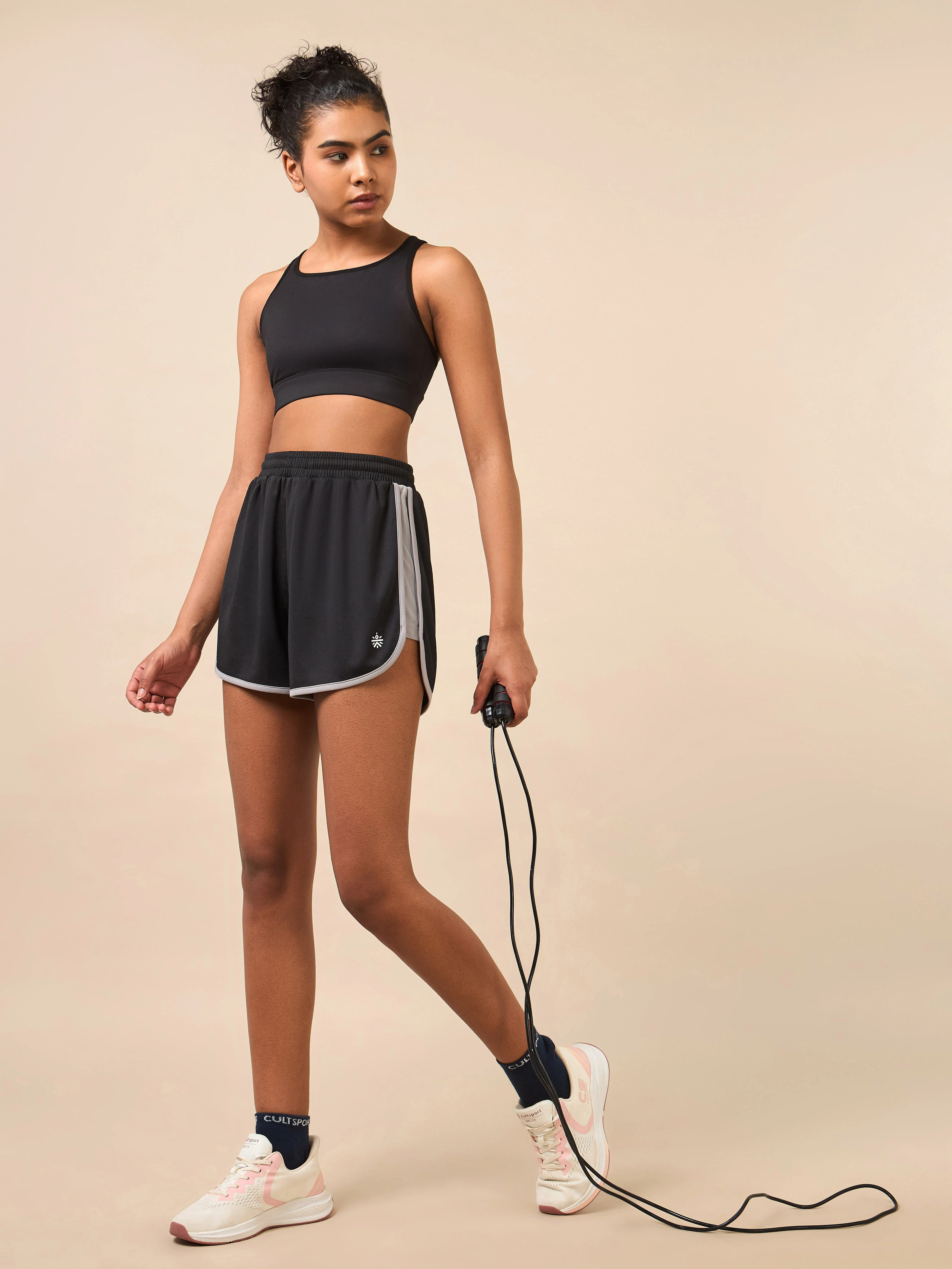 Women's Black Flex Shorts - Image 3