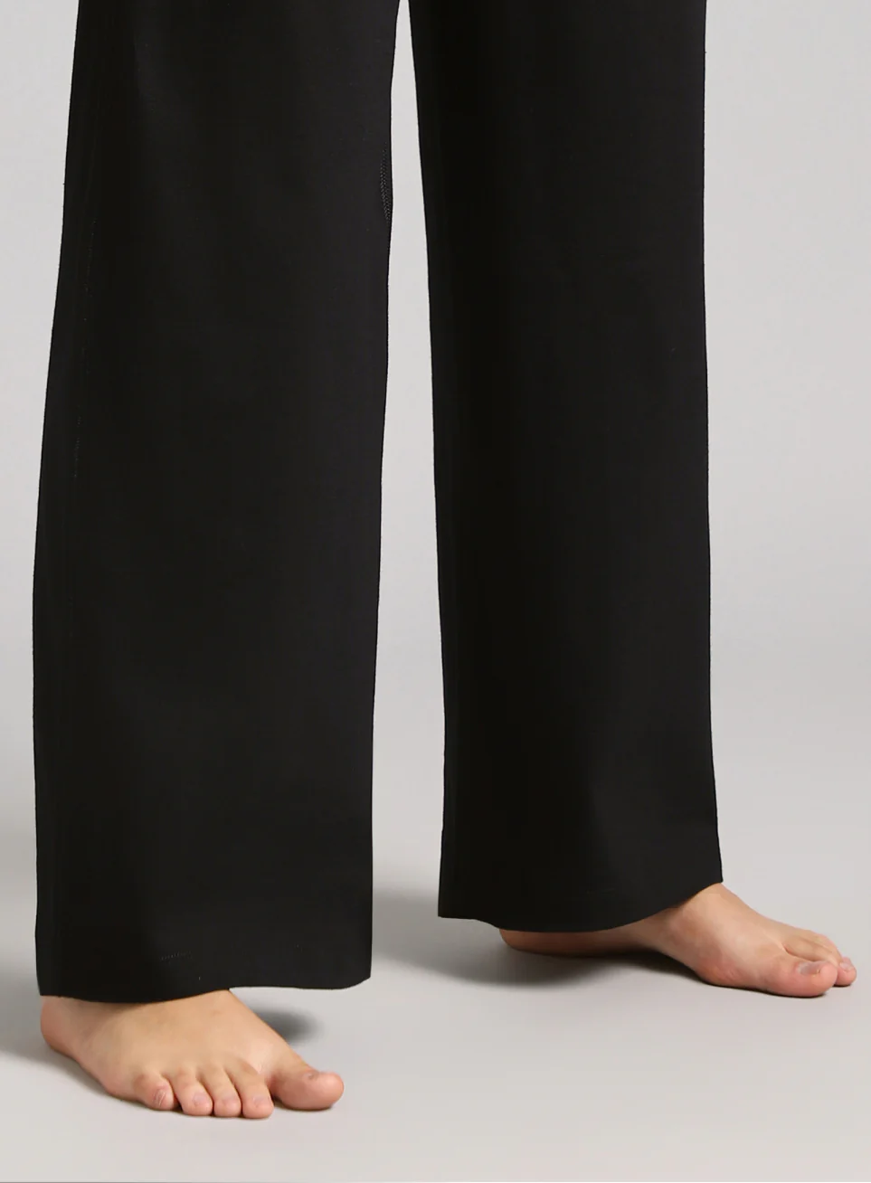 Women's Black Flow Form Yoga Straight Pants - Image 9