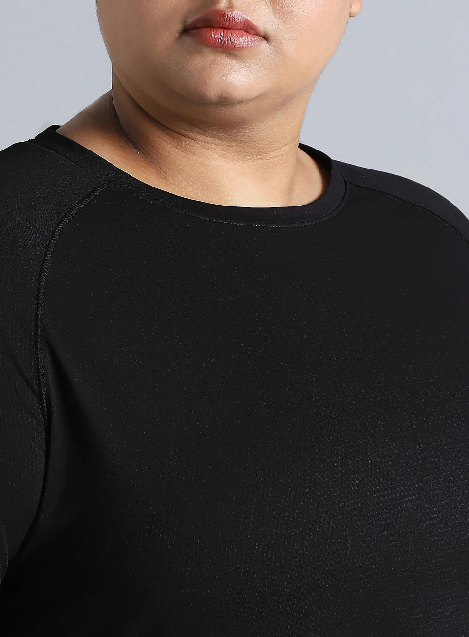 Women's Black Flow HIIT Plus Size Top - Image 7