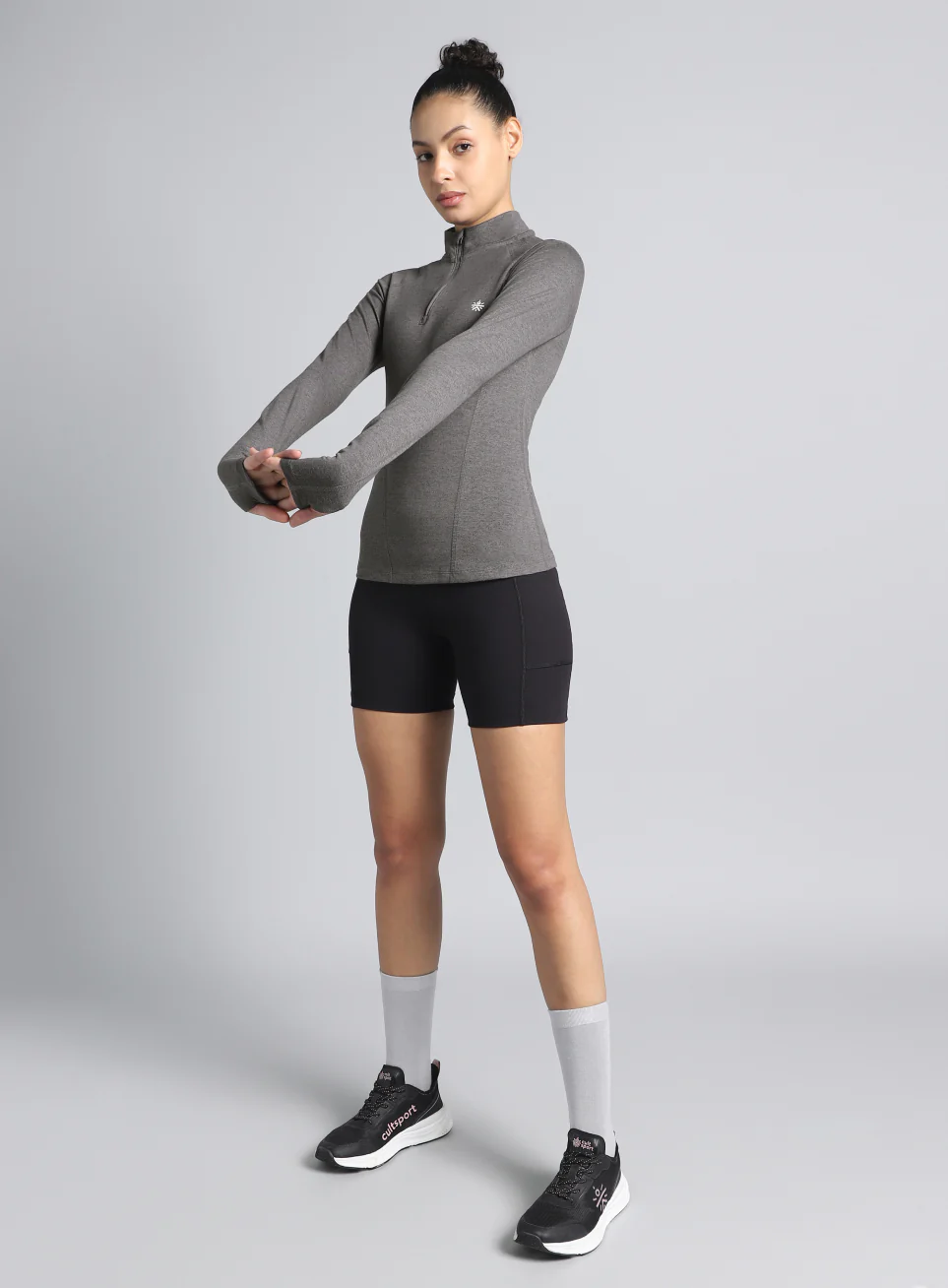 Women's Black Half Zip All Weather Performance Jacket - Image 3