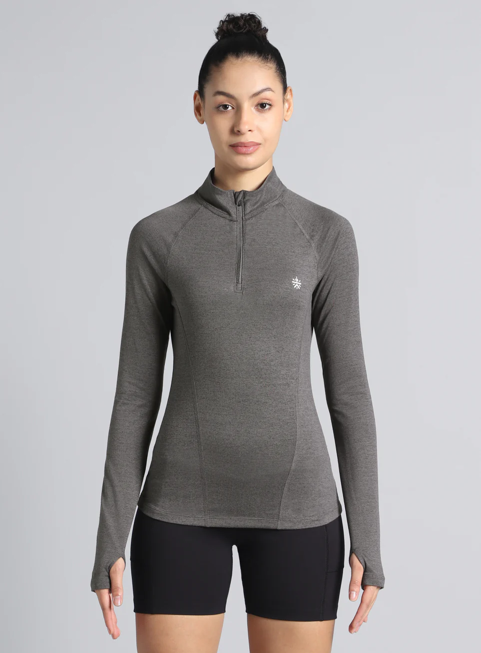 Women's Black Half Zip All Weather Performance Jacket - Image 4