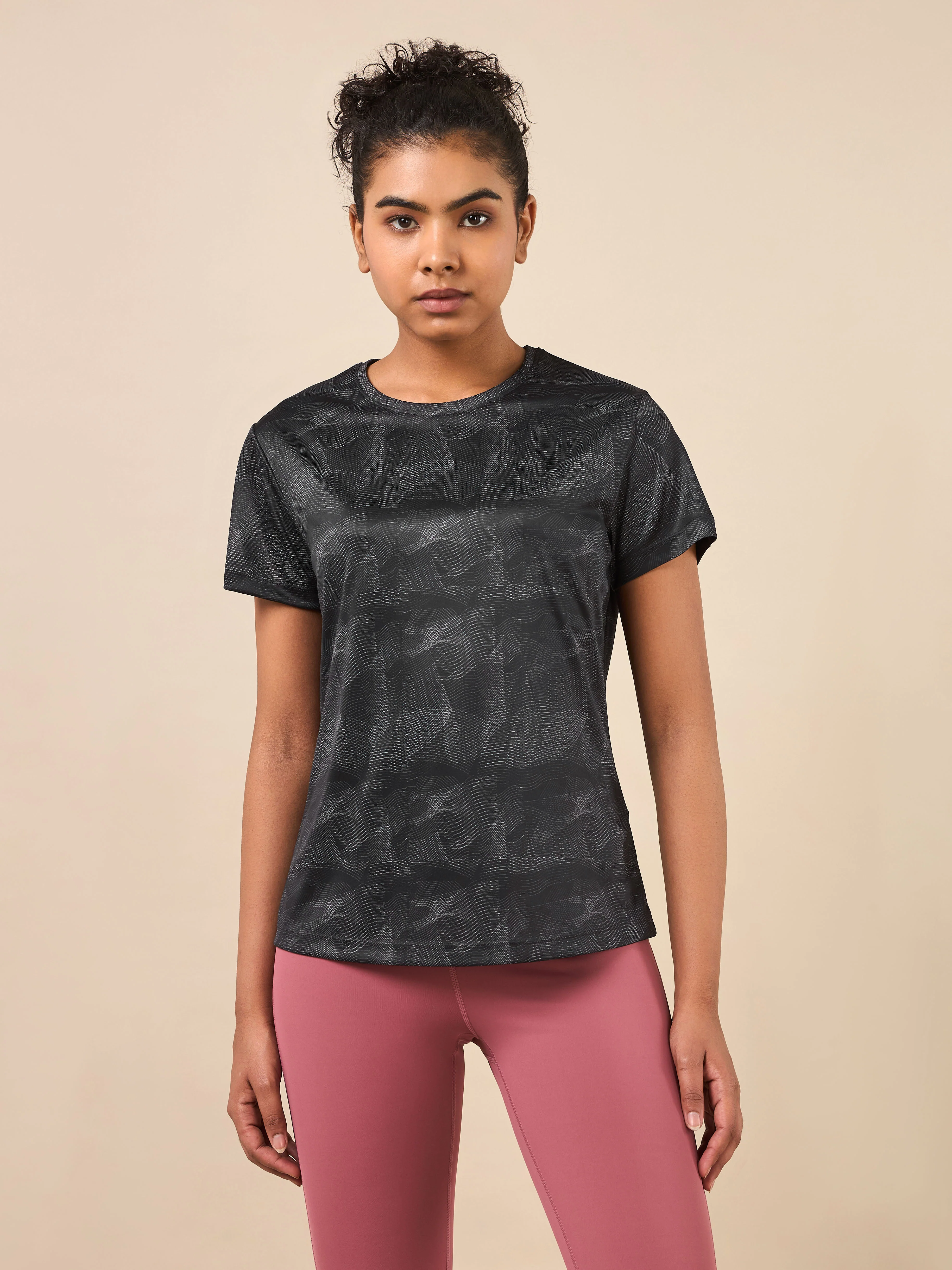 Women's Black High Energy Line Training T-shirt - Image 4