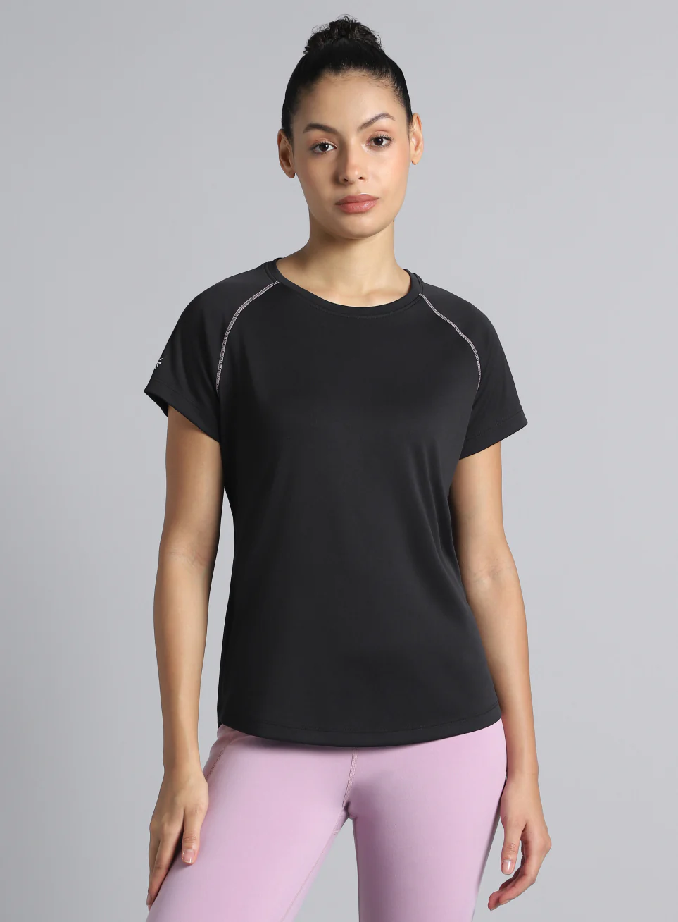 Women's Black HIIT Recycled Poly Performance T-shirt - Image 4