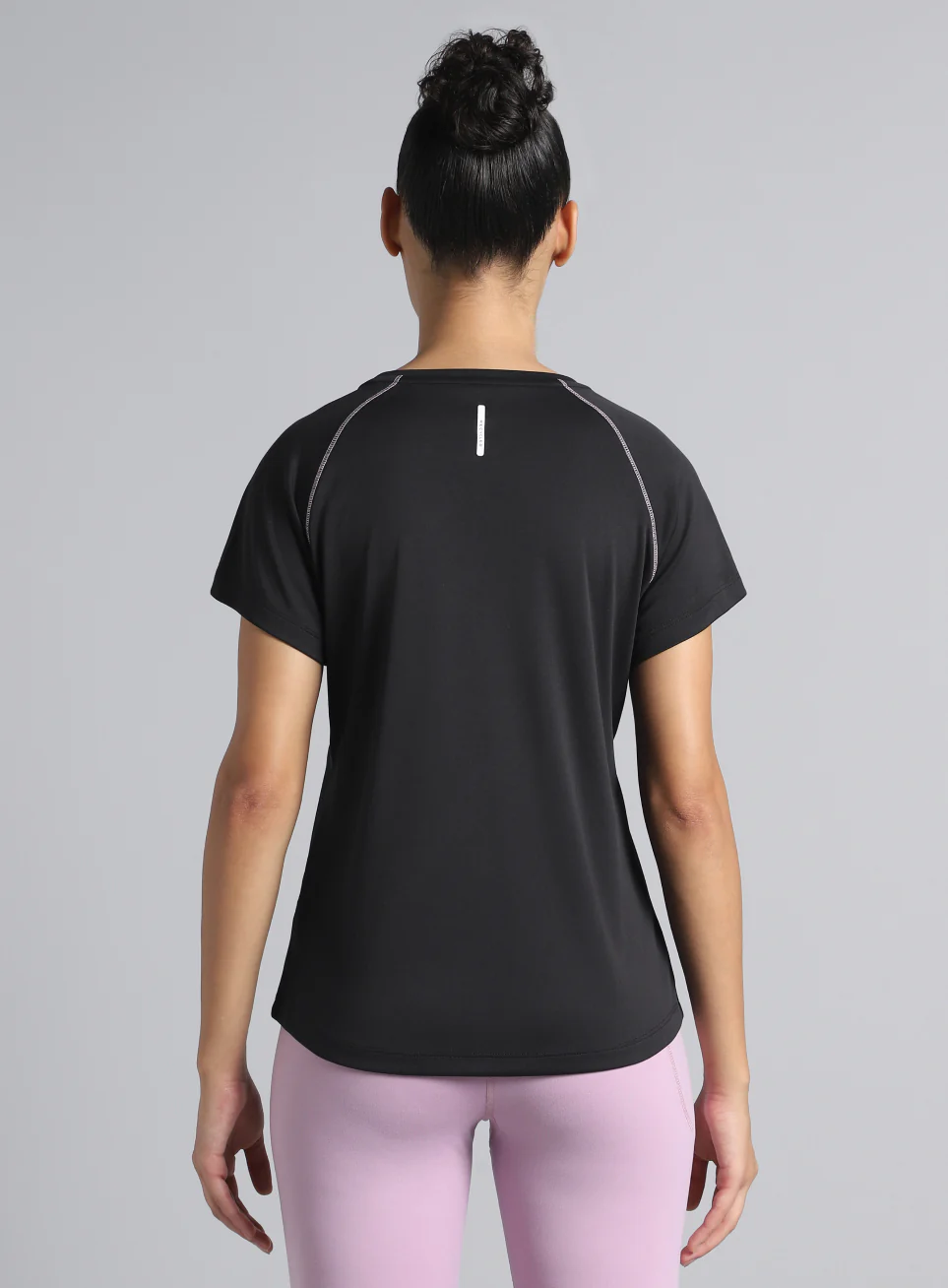 Women's Black HIIT Recycled Poly Performance T-shirt - Image 6