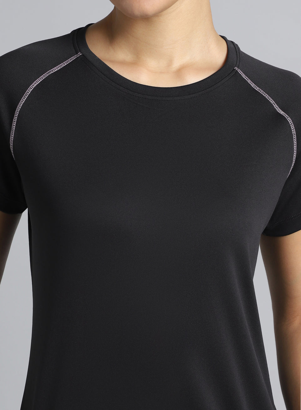 Women's Black HIIT Recycled Poly Performance T-shirt - Image 7