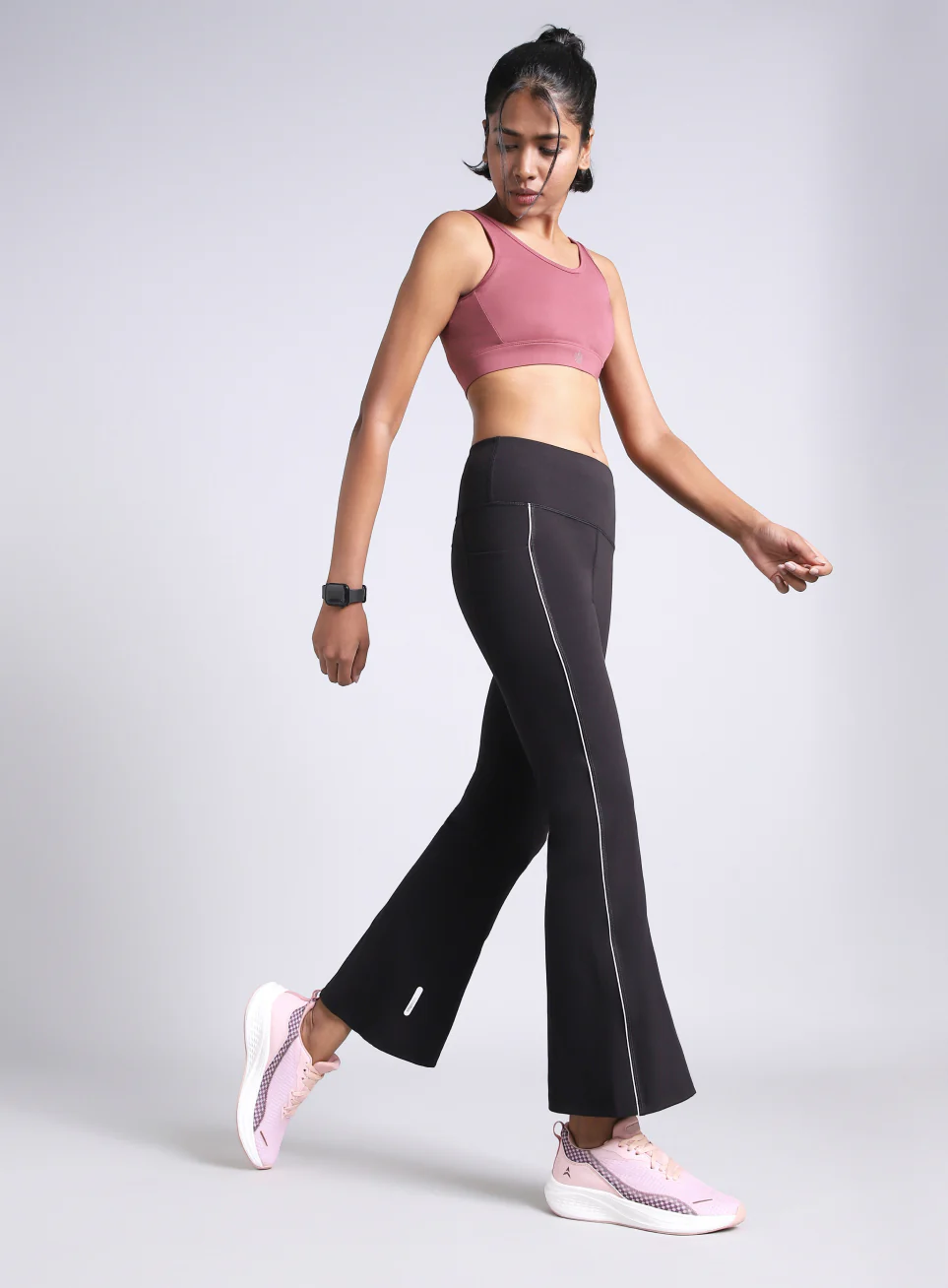 Women's Black Hype Up Flare COMFlex Flarepants - Image 2