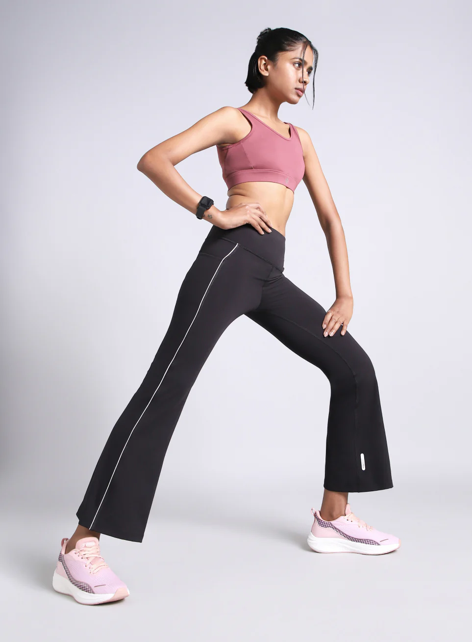 Women's Black Hype Up Flare COMFlex Flarepants - Image 3