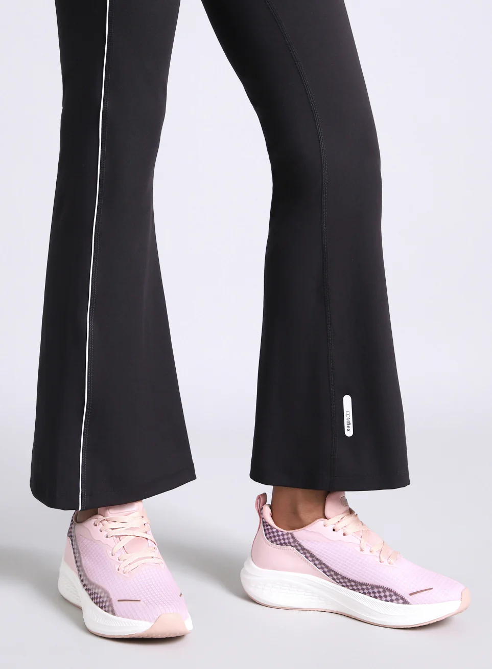 Women's Black Hype Up Flare COMFlex Flarepants - Image 7
