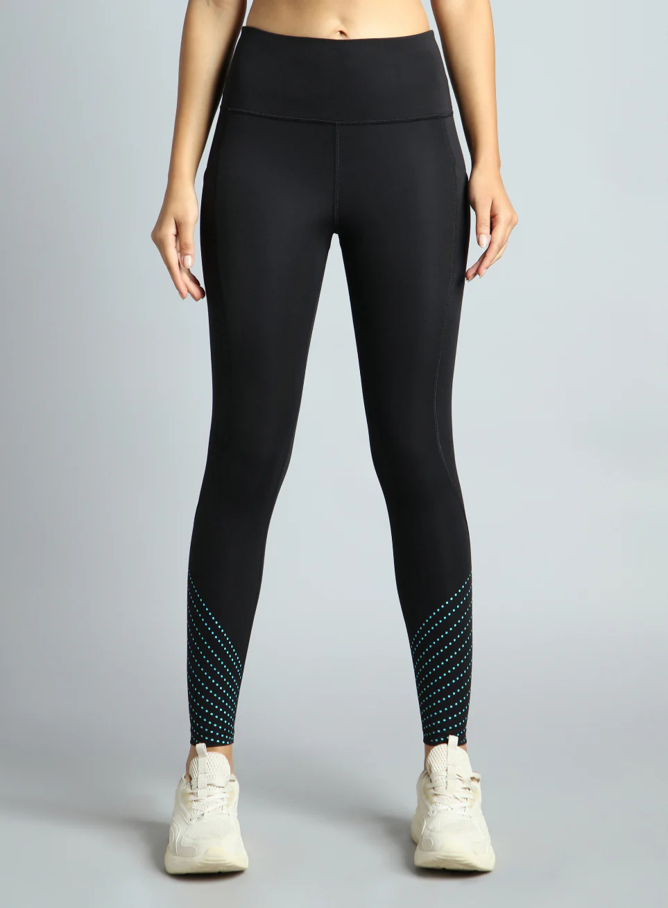 Women's Black Impact Running Tights - Image 4