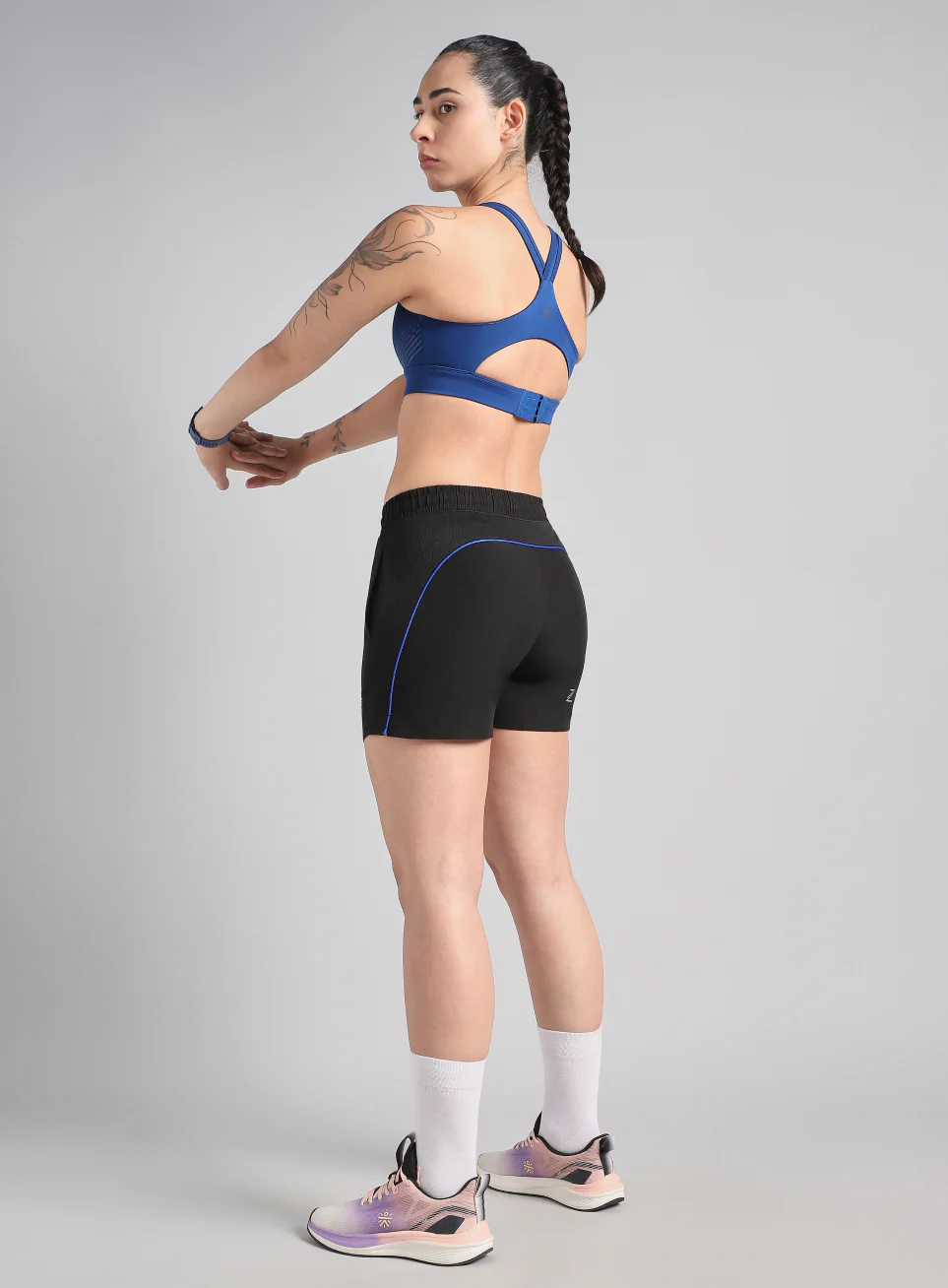 Women's Black In Motion Run Shorts - Image 3