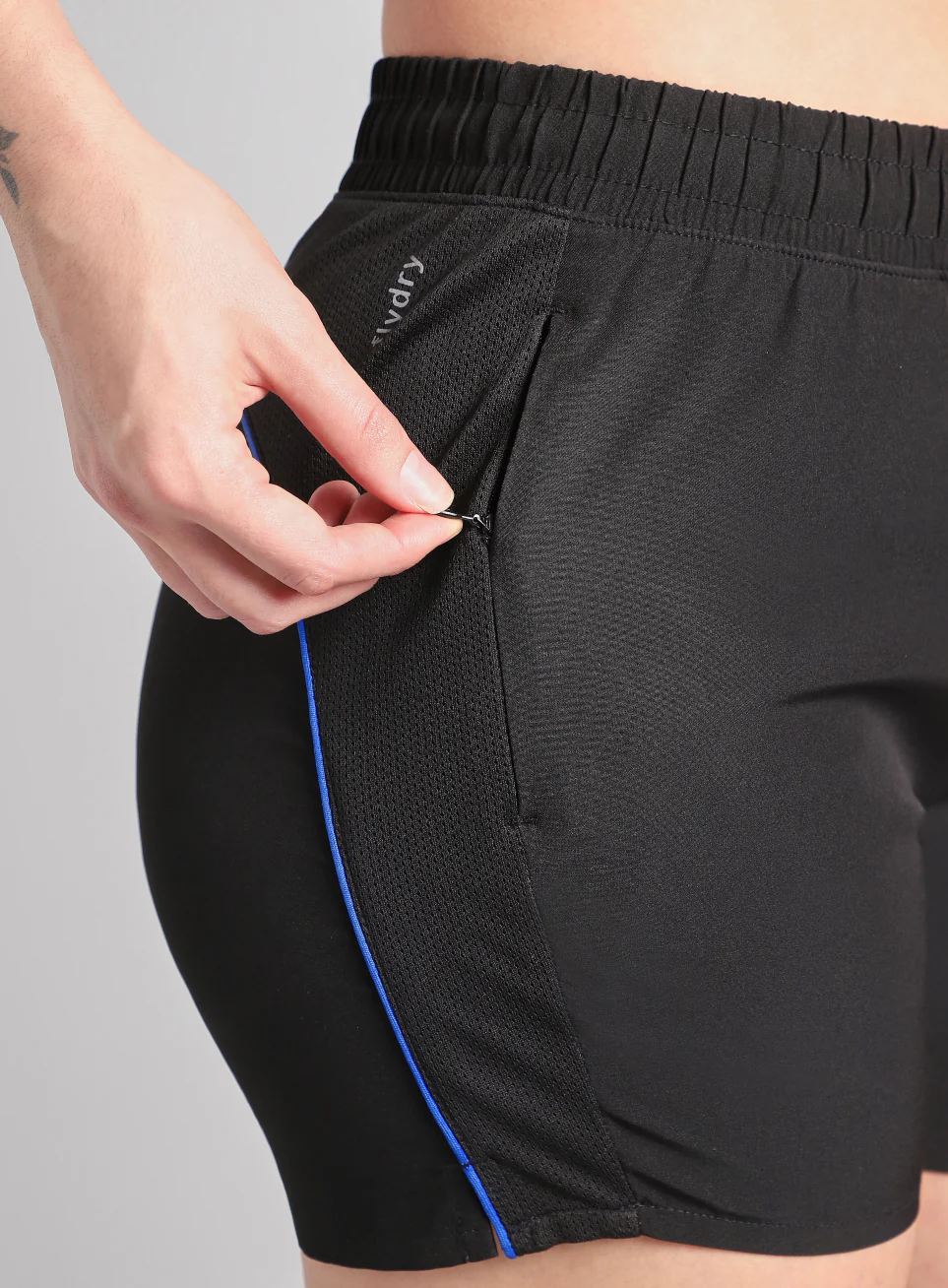Women's Black In Motion Run Shorts - Image 7