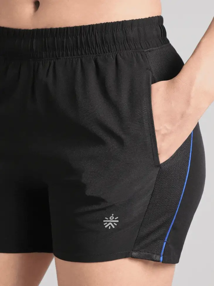 Women's Black In Motion Run Shorts - Image 8