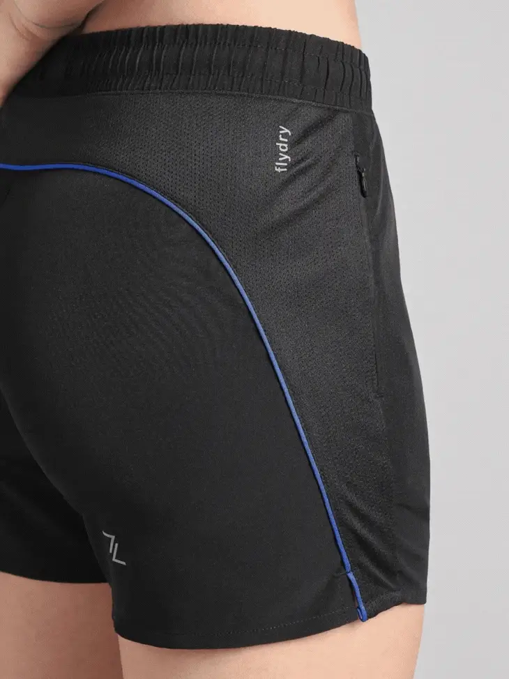 Women's Black In Motion Run Shorts - Image 9