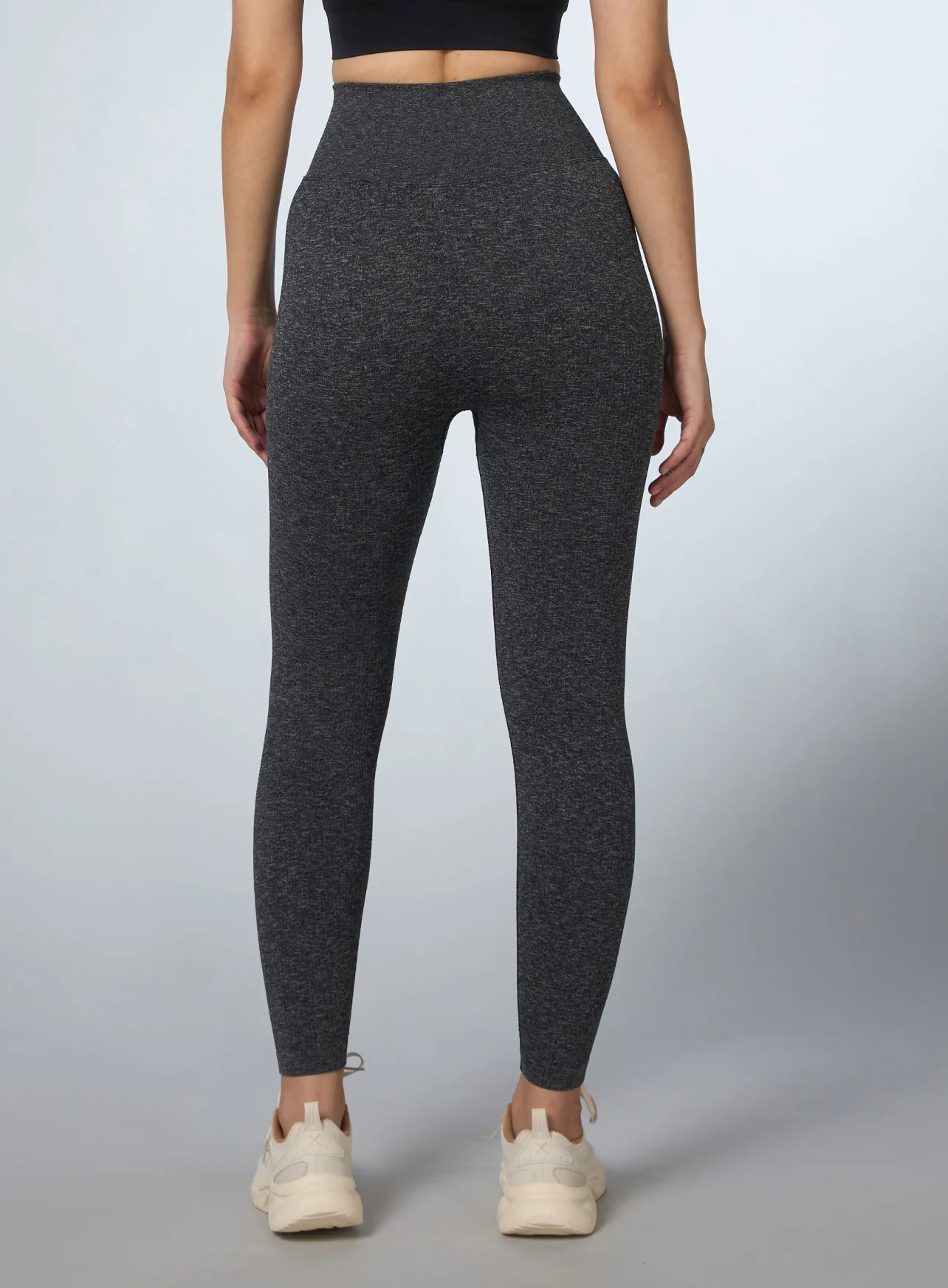 Women's Black Kinetic Seamless Tights - Image 6