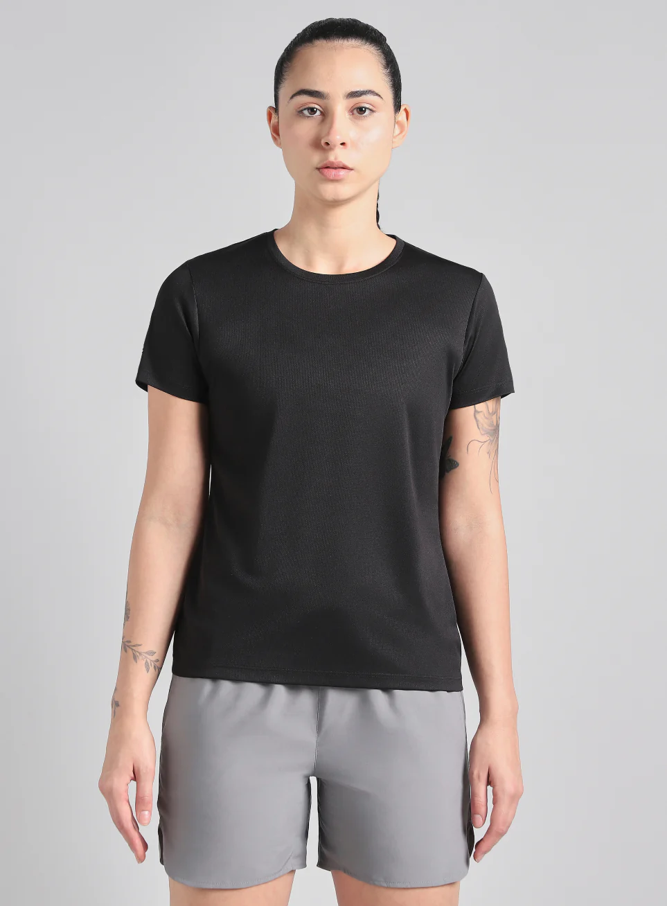 Women's Black Everyday Performance T-Shirt - Image 4