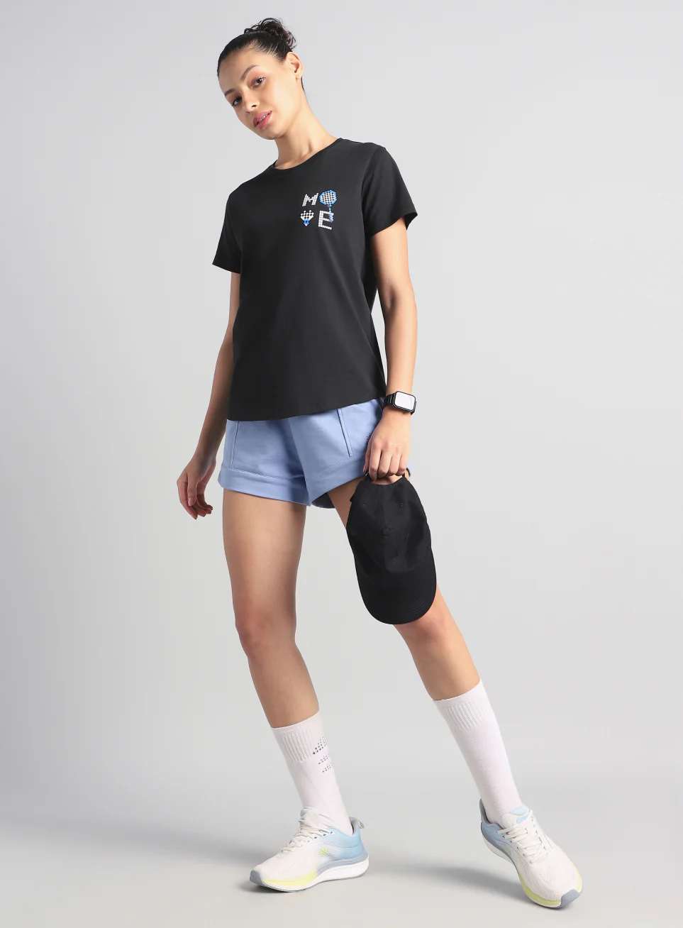 Women's Black Move Graphic T-shirt - Image 3