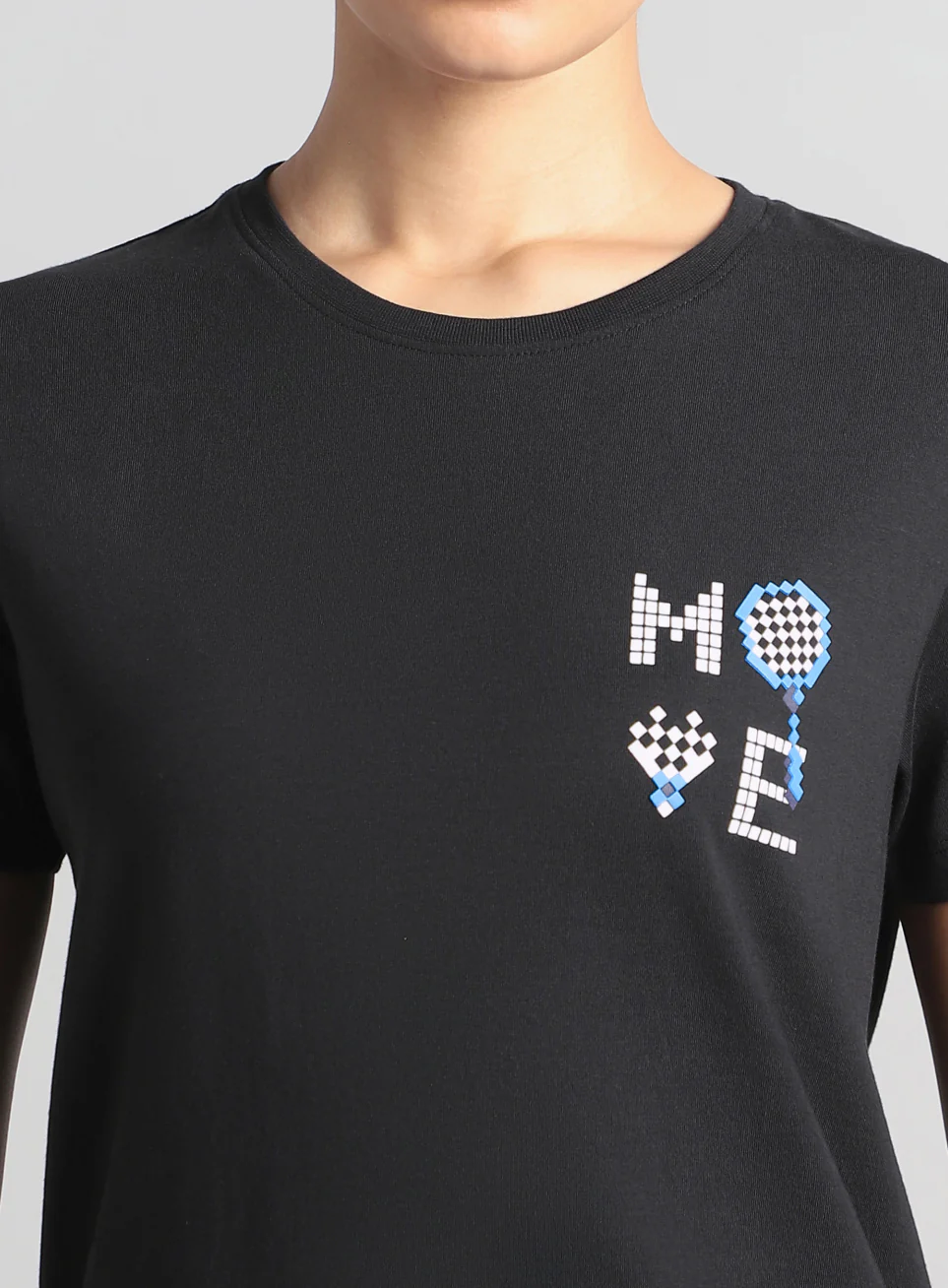 Women's Black Move Graphic T-shirt - Image 7