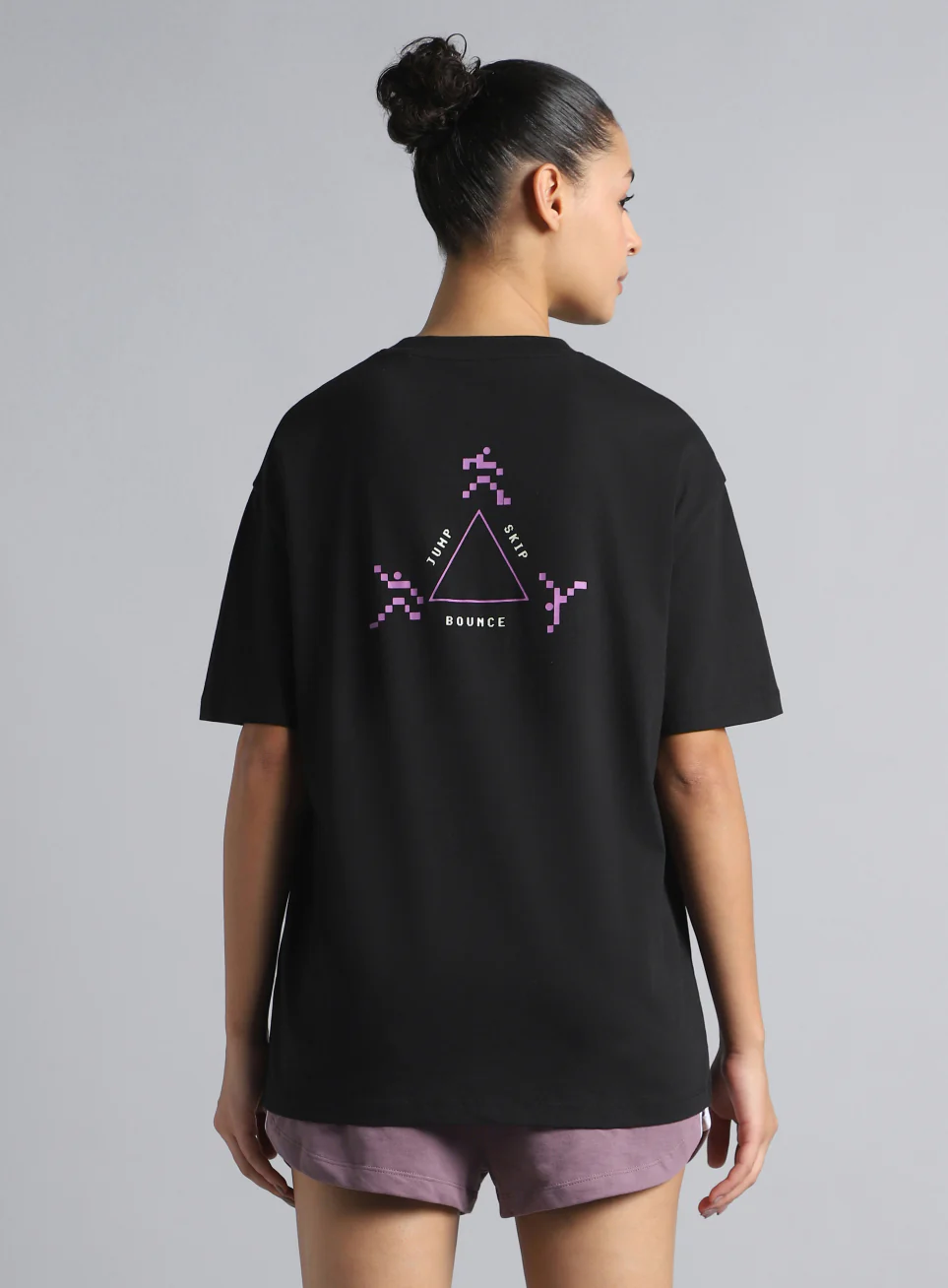 Women's Black Move Oversized T-shirt - Image 6