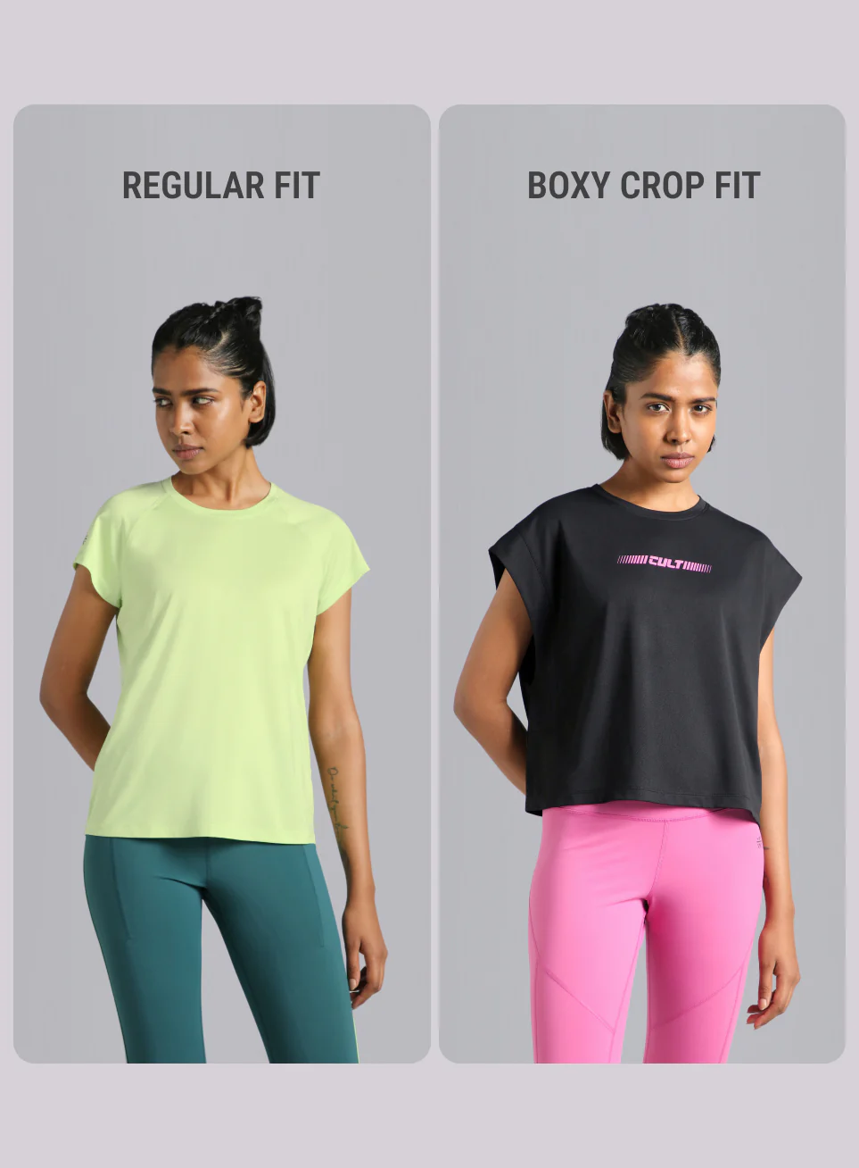 Women's Black Muscle Ease Boxy Fit T-shirt - Image 10