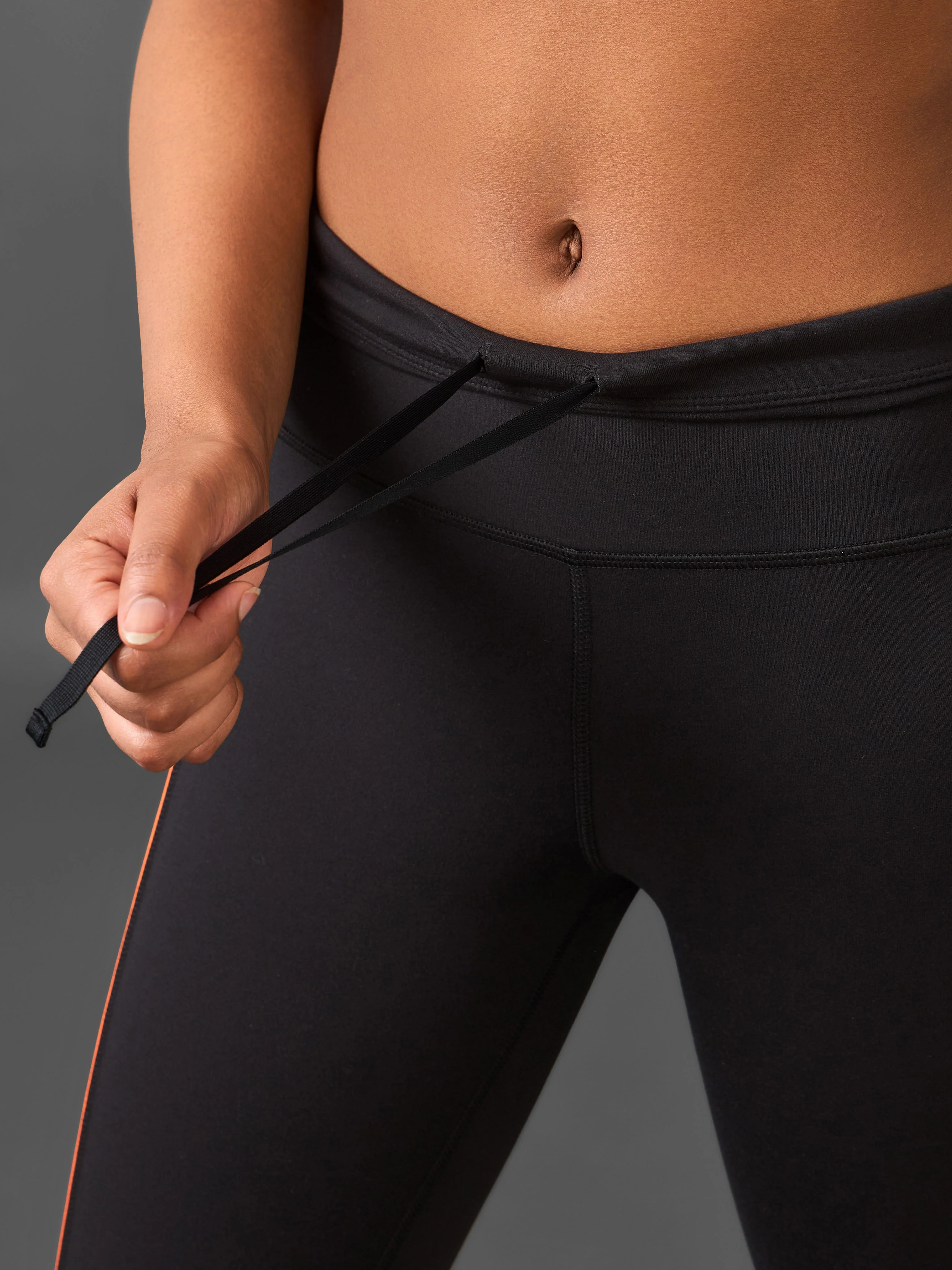 Women's Black Pace Up Running COMFlex Tights - Image 10