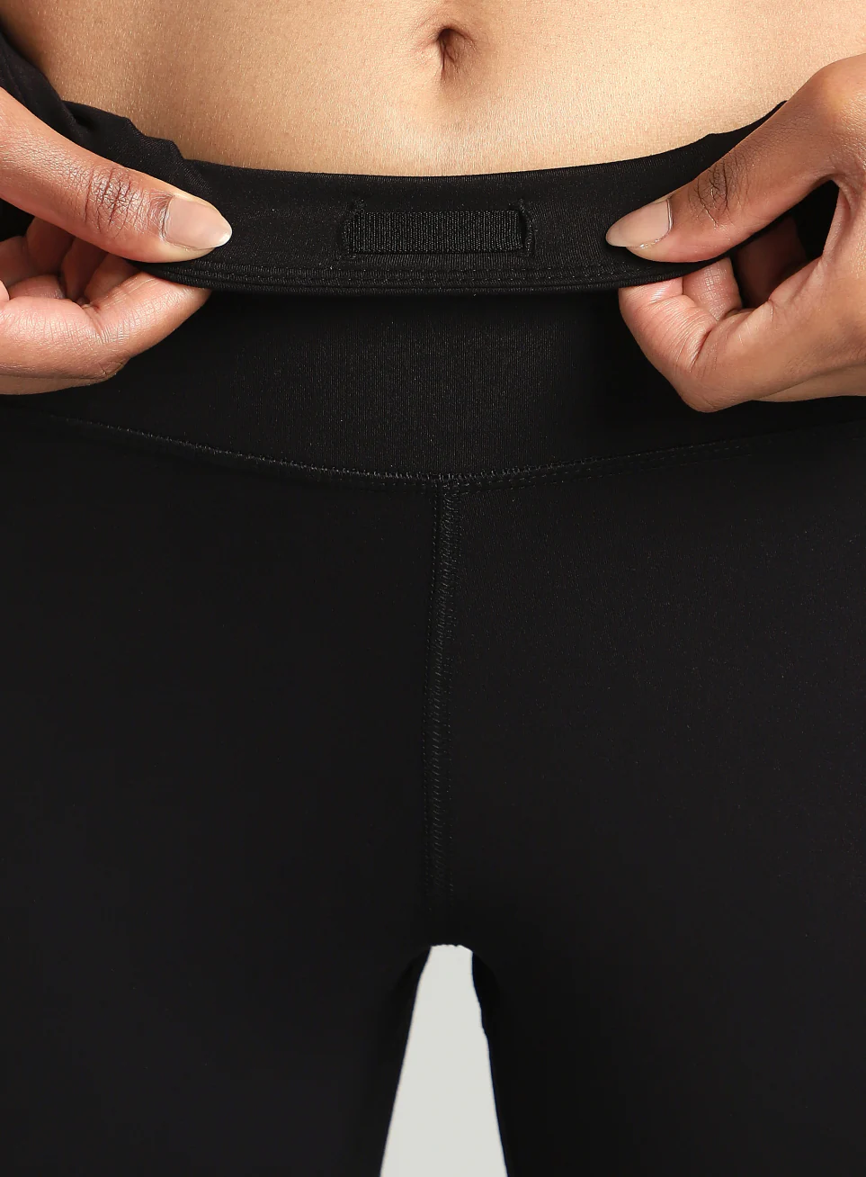 Women's Black Pace Up Running COMFlex Tights - Image 10