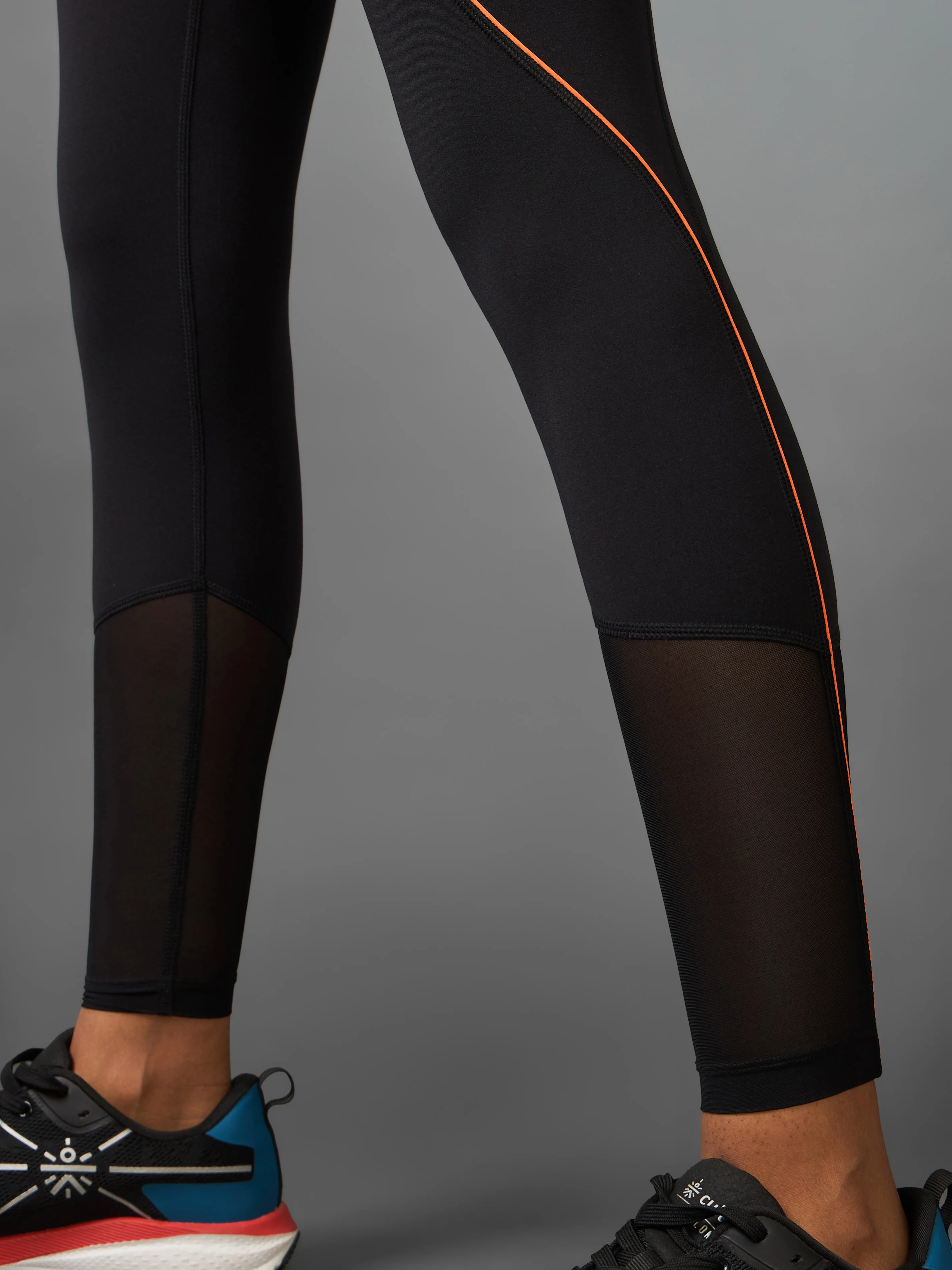 Women's Black Pace Up Running COMFlex Tights - Image 8