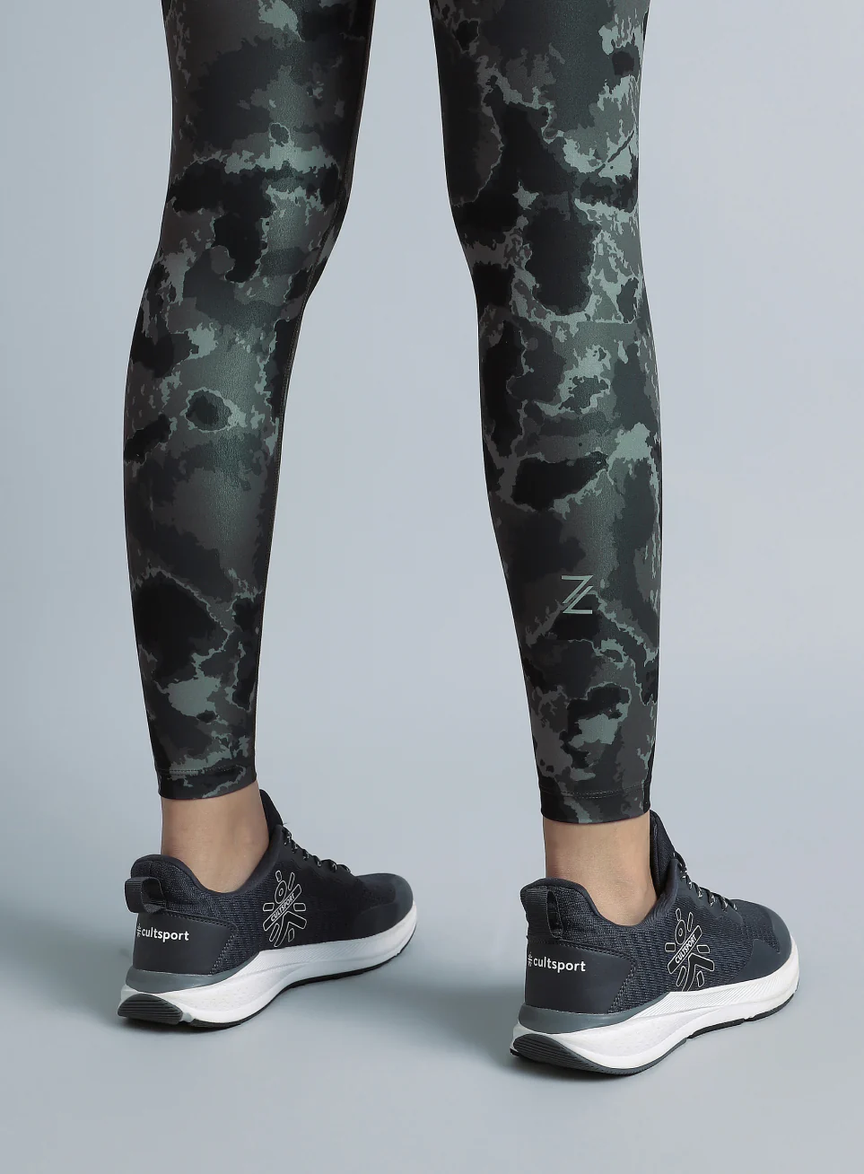 Women's Black Pacer AOP Comflex Tights - Image 8