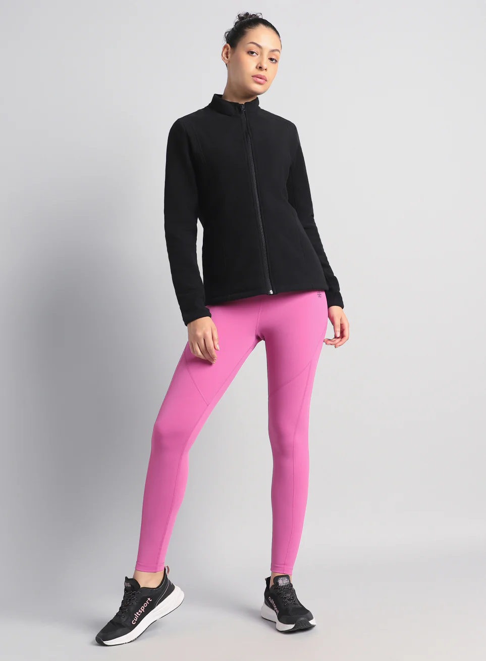 Women's Black Performance Pro Training Fleece Jacket - Image 2