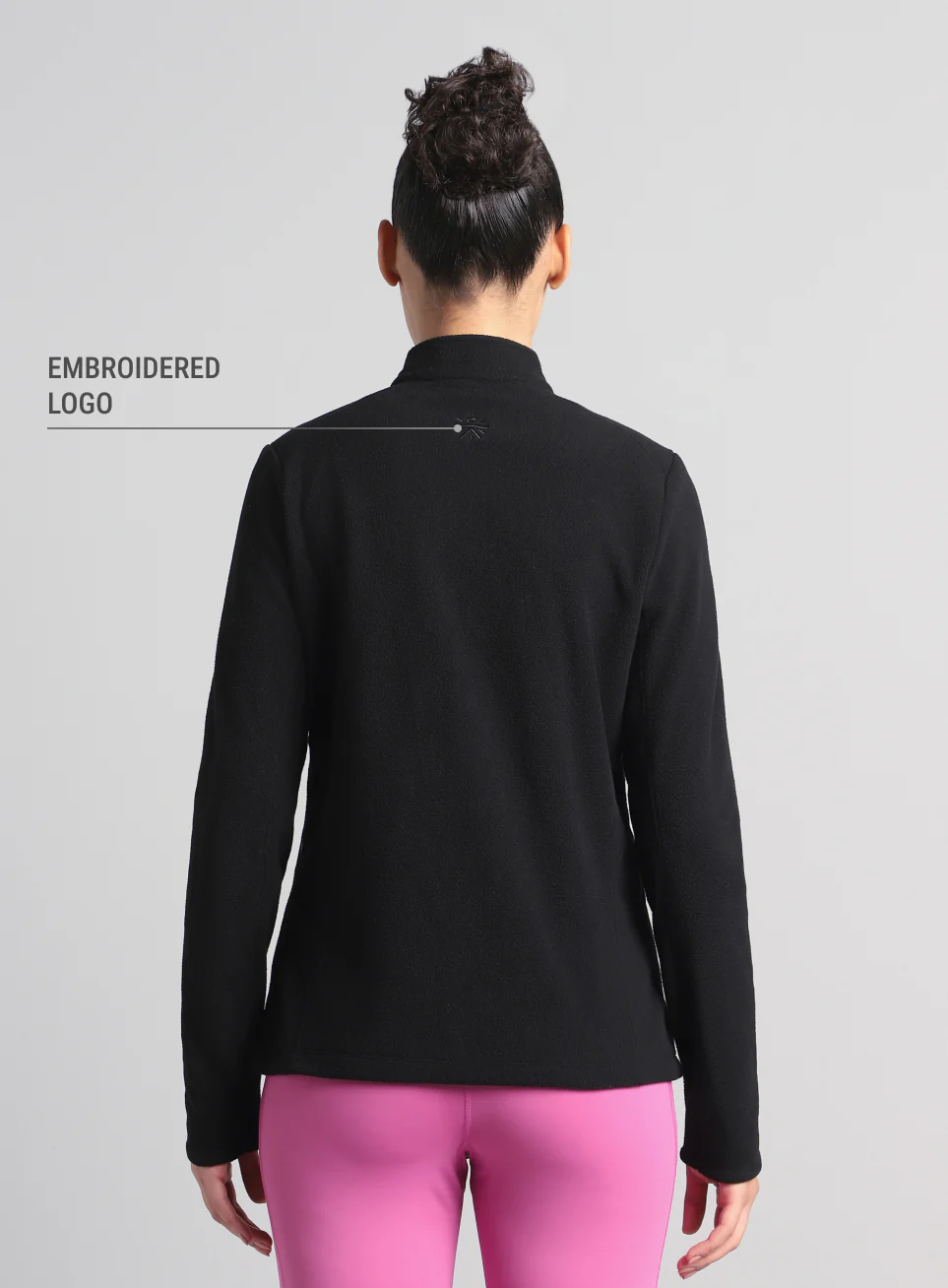 Women's Black Performance Pro Training Fleece Jacket - Image 6