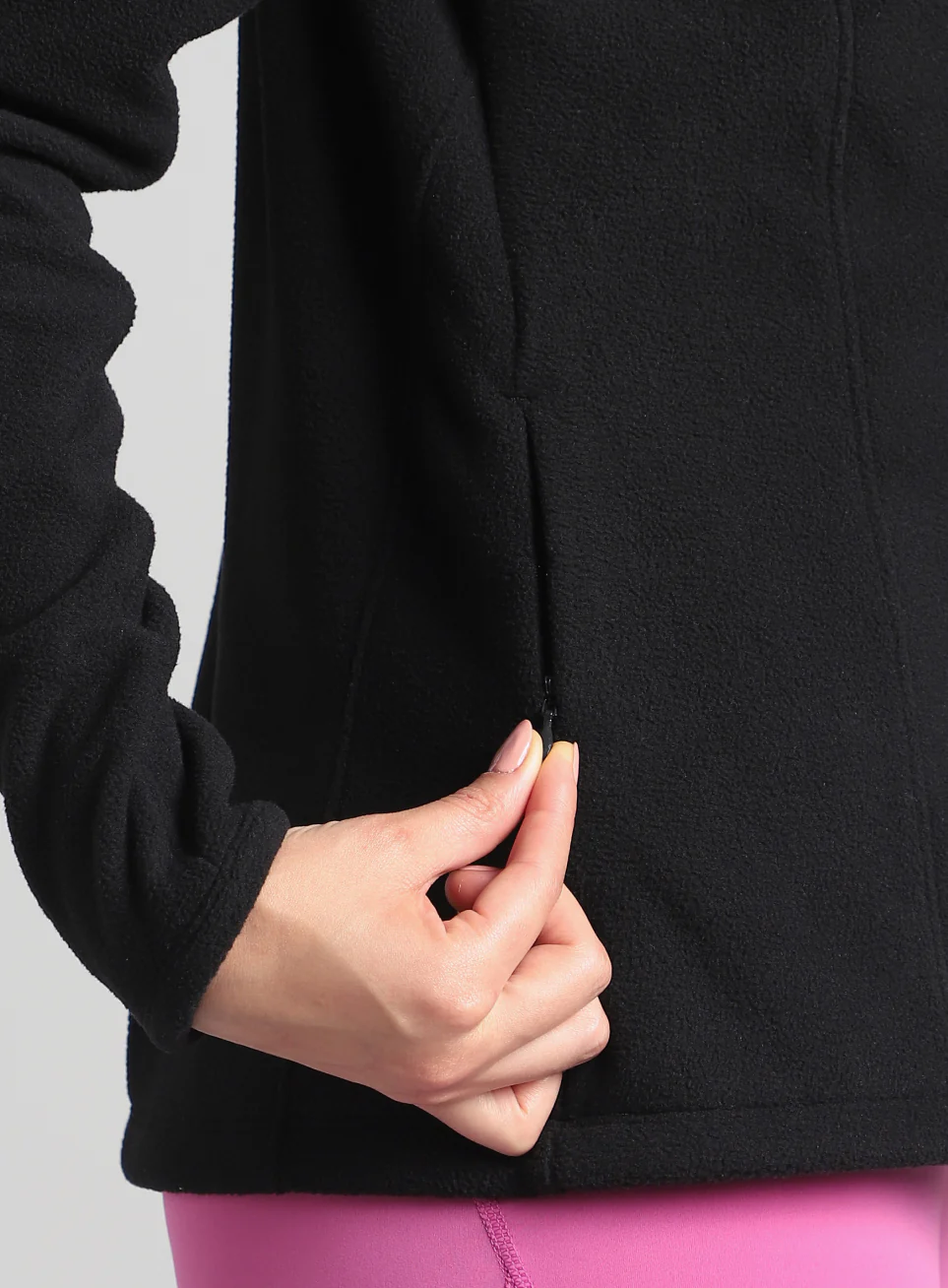 Women's Black Performance Pro Training Fleece Jacket - Image 9