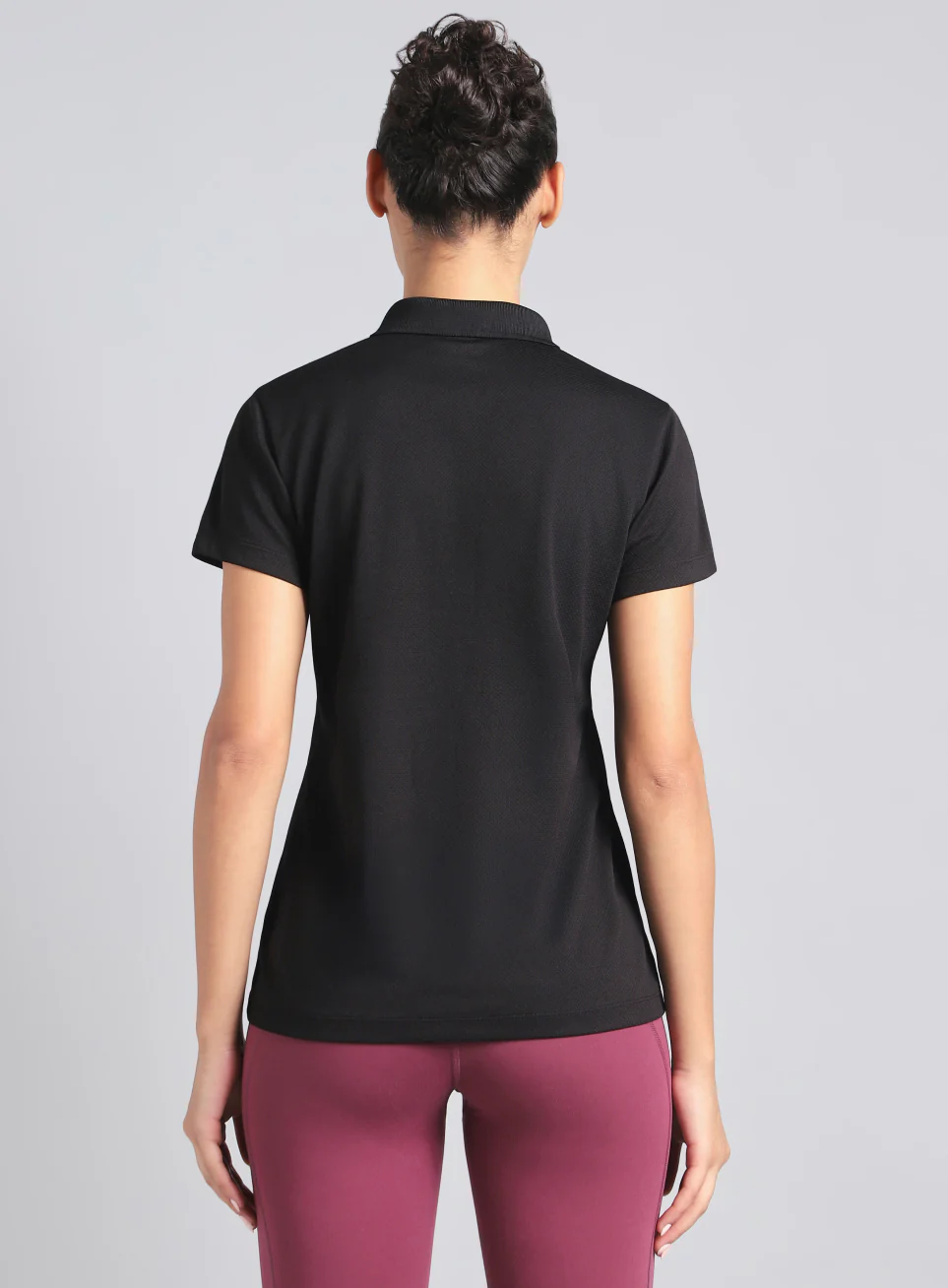 Women's Black Performance Training Polo - Image 6