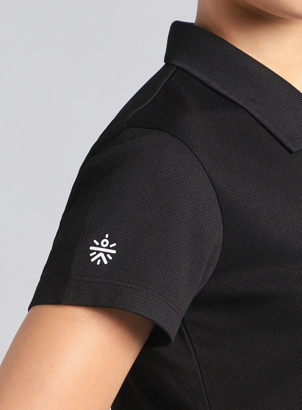 Women's Black Performance Training Polo - Image 8