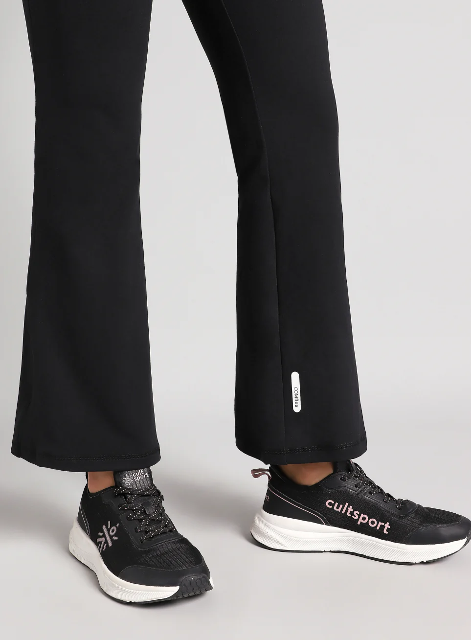 Women's Black Pilates COMFlex Flare Pants - Image 9