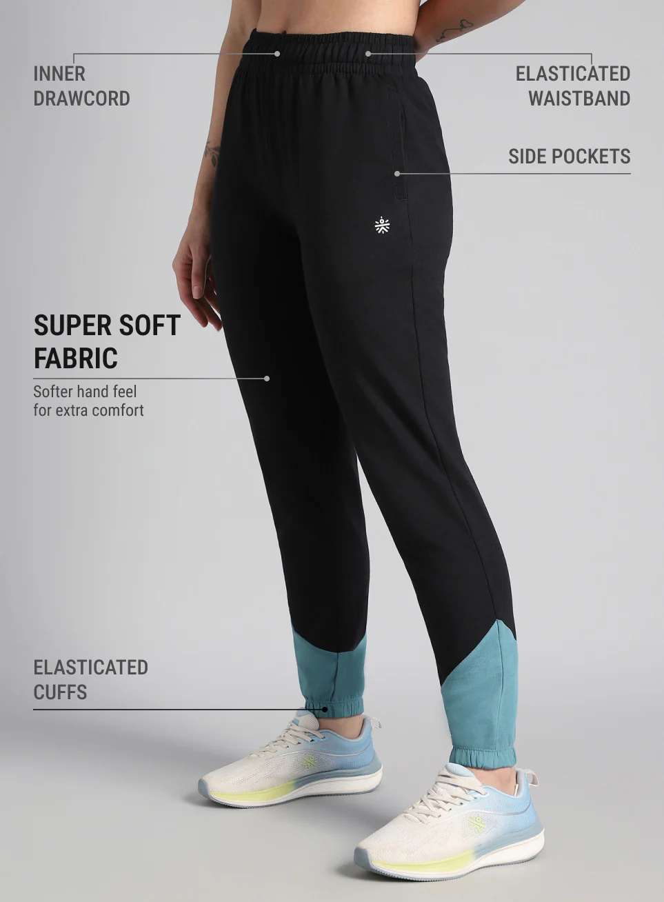Women's Black Play in Leisure Joggers - Image 5