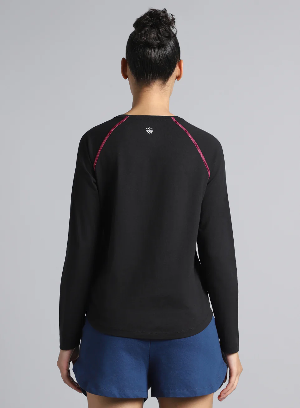 Women's Black Play Mode Full Sleeve T-shirt - Image 6