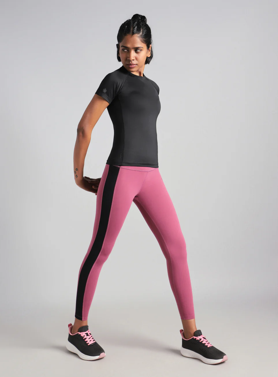 Women's Black Power Compression T-shirt - Image 3